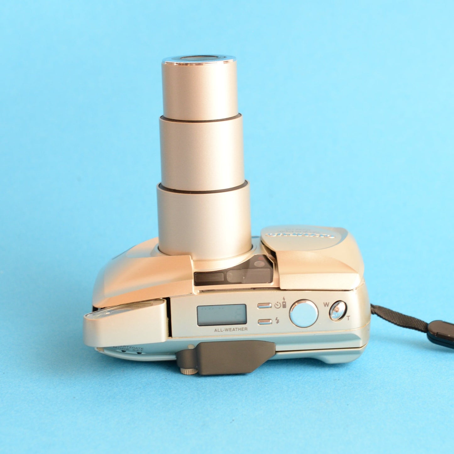 Olympus Stylus Epic Zoom 170 Film Camera | 35mm Point & Shoot | Tested & Working | Gold