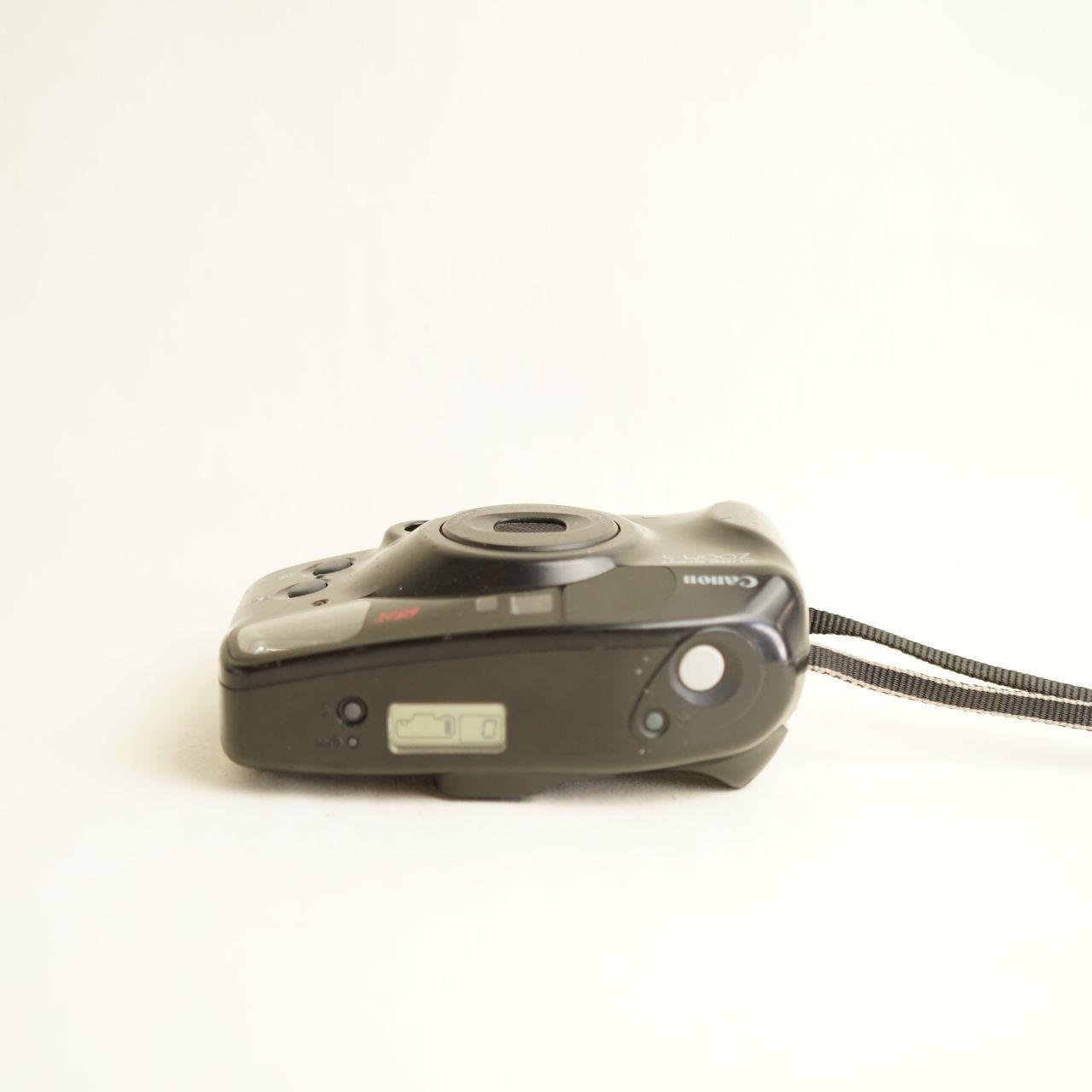 Canon Sure Shot Zoom-S Film Camera | 35mm Point & Shoot | Tested & Working | Black