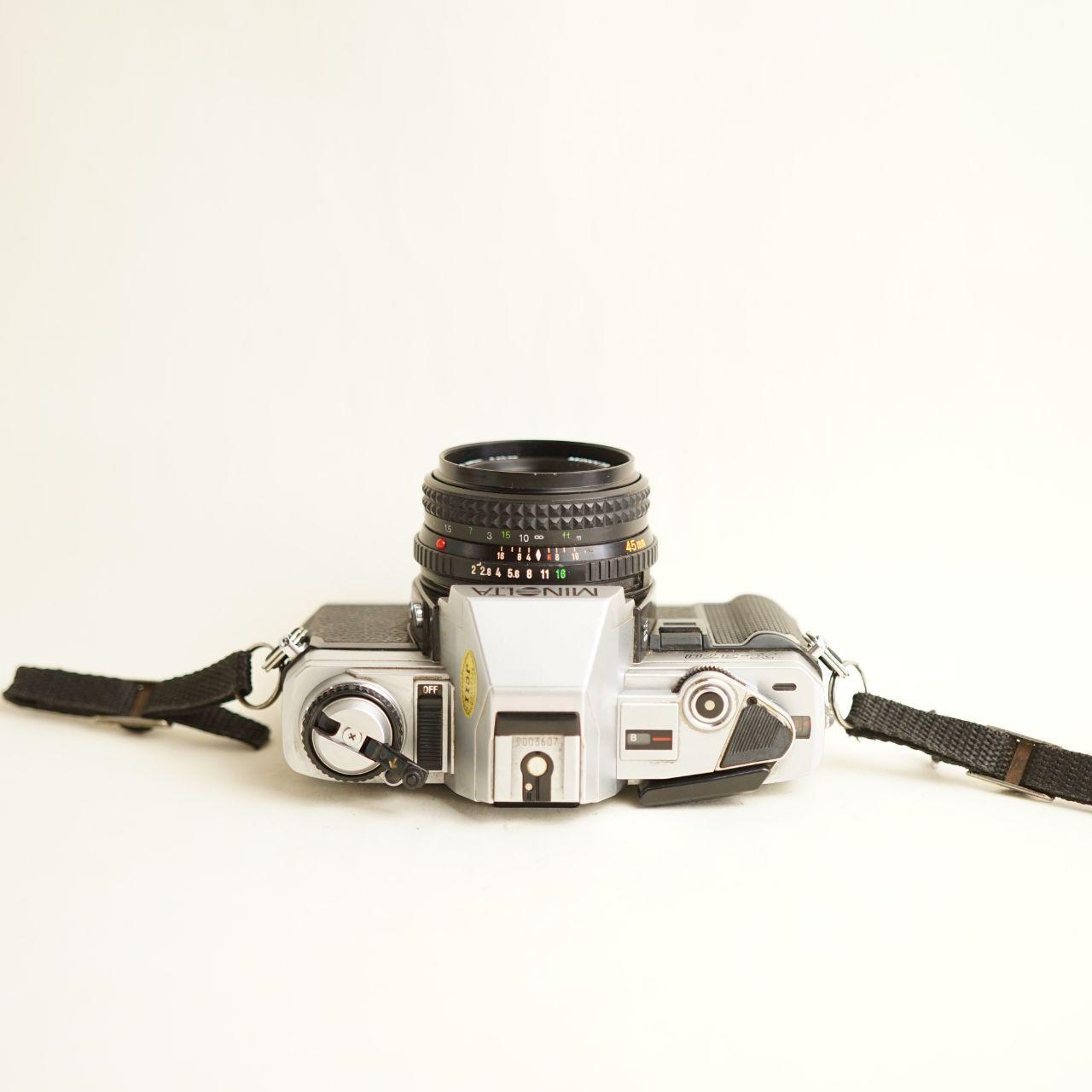 Minolta X-370 Film Camera | 35mm SLR | Tested & Working | Silver & Black