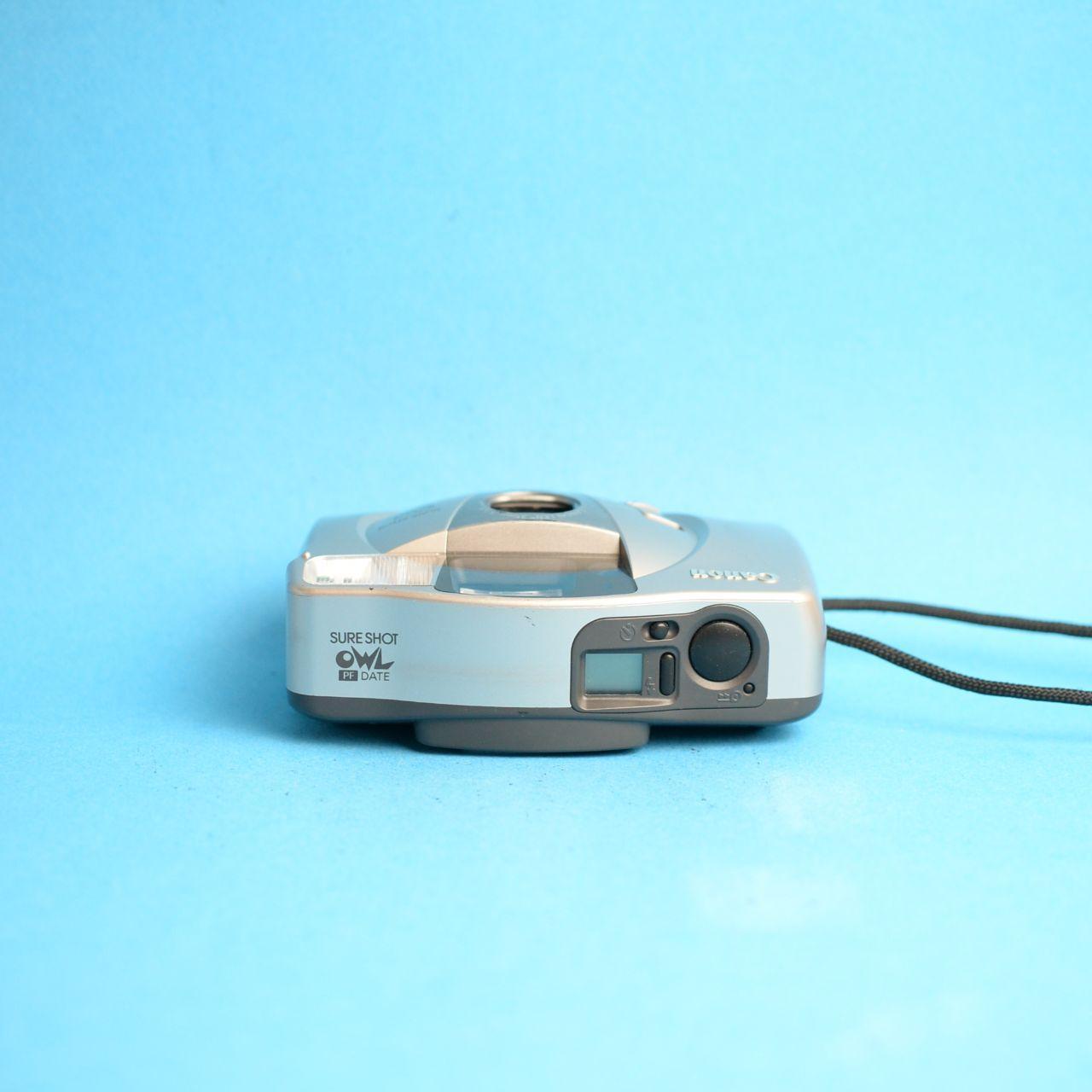 Canon Sure Shot Owl Film Camera | 35mm Point & Shoot | Tested & Working | Silver