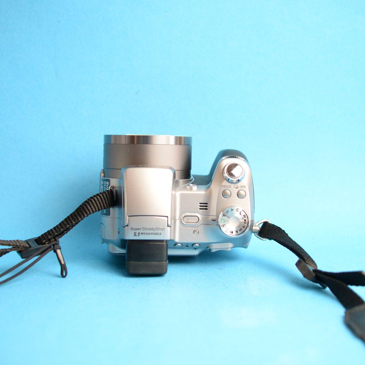 Sony Cyber-shot DSC-H1 Digital Camera | 5.1MP | Tested & Working | Silver