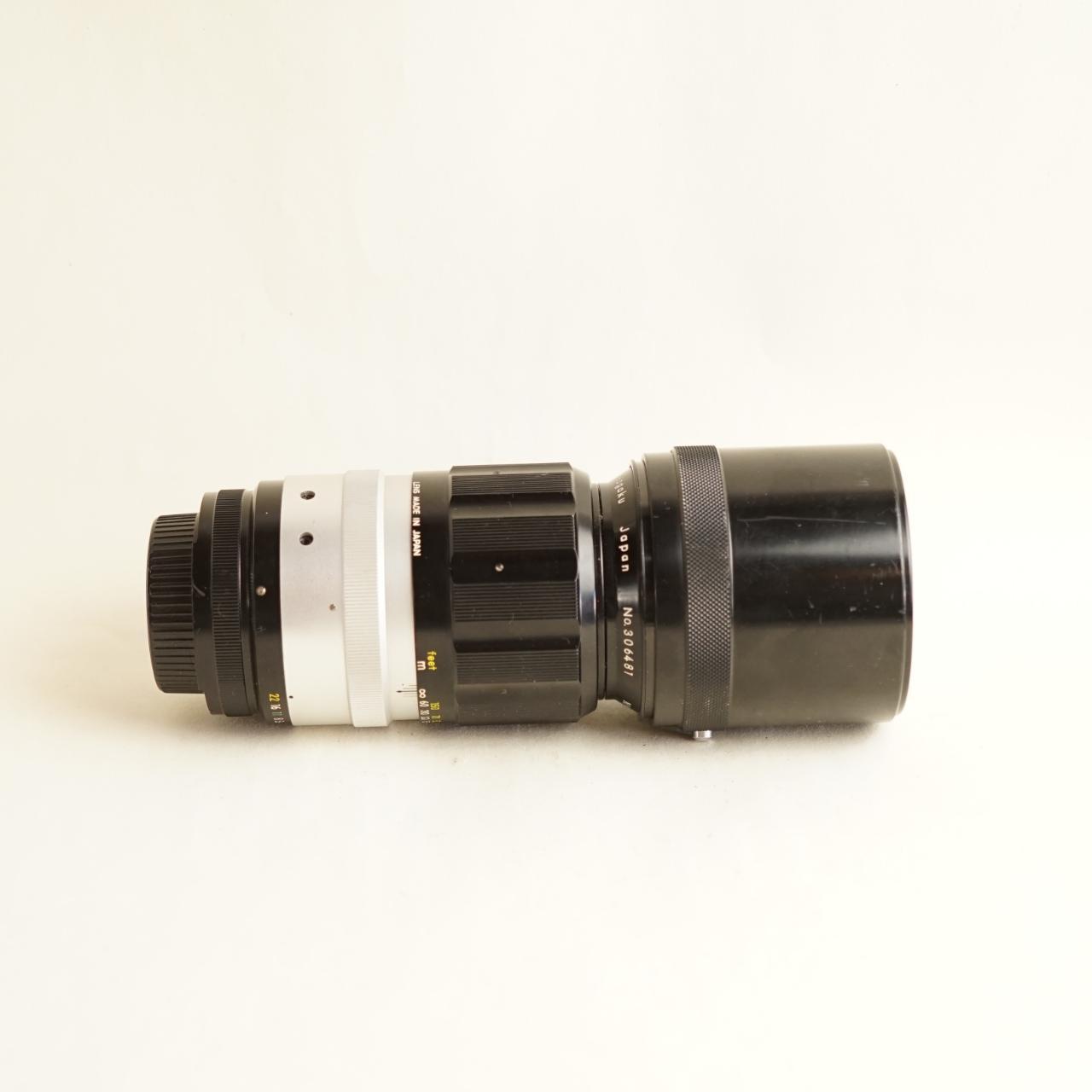 Nikkor-P Auto 300mm f/4.5 Lens | Manual Focus Telephoto | Tested & Working | Black