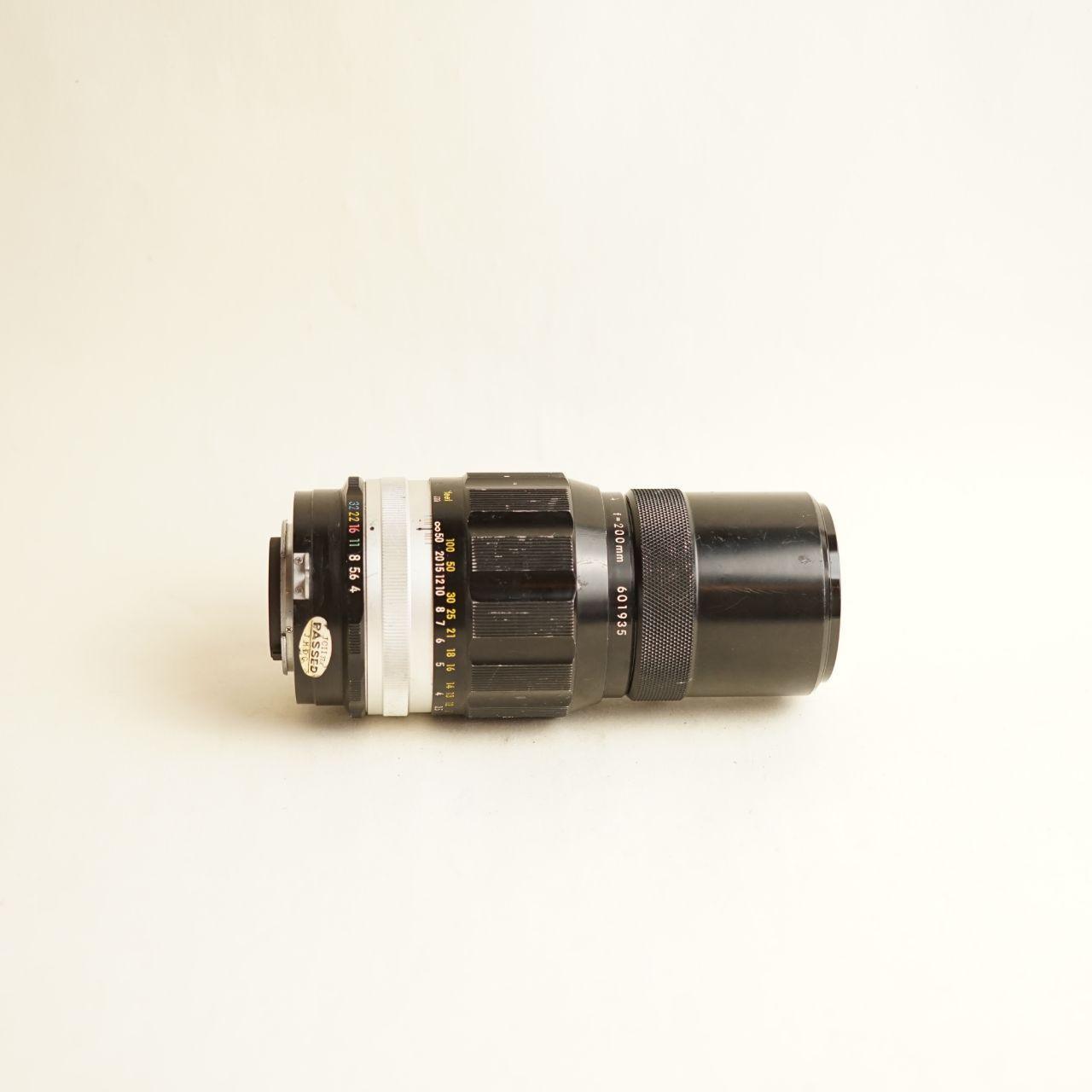 Nikon Nikkor-QC 200mm f/4 Telephoto Lens | Nikon F Mount | Manual Focus | Tested & Working