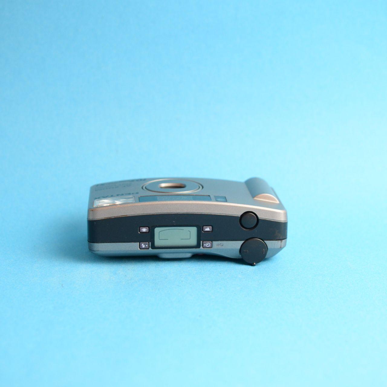 Pentax IQZoom 70 XL Film Camera | 35mm Point & Shoot | Tested & Working | Silver