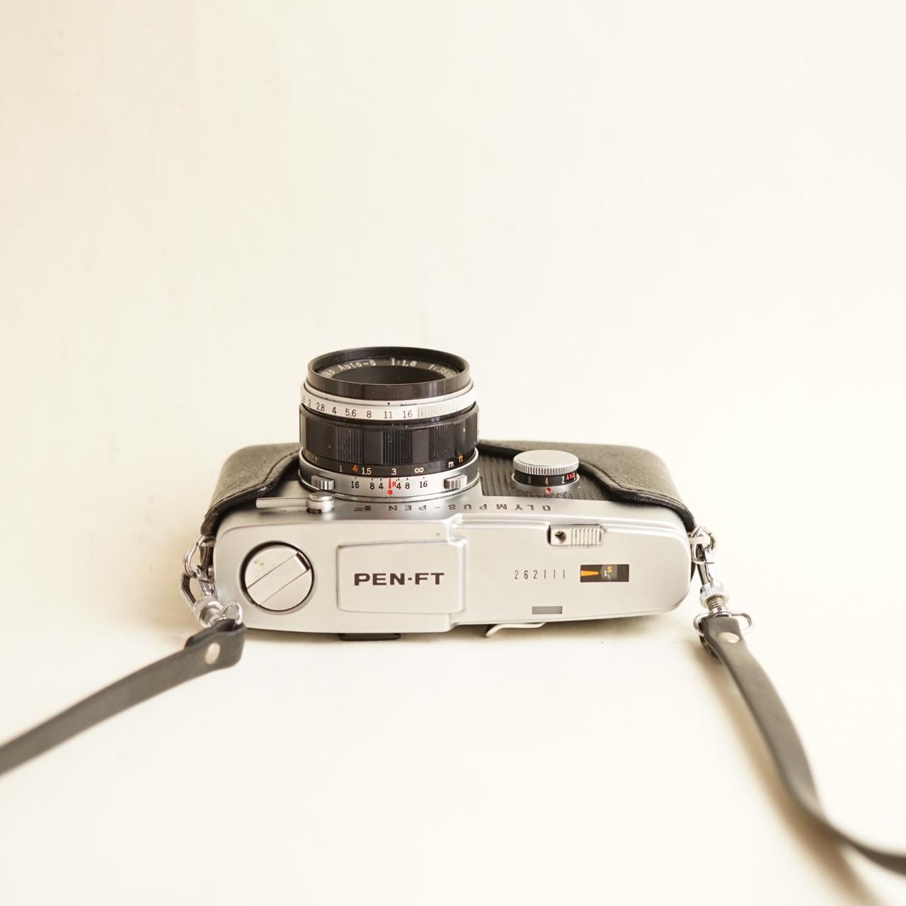 Olympus Pen FT Film Camera | 35mm Half Frame SLR | Tested & Working | Silver & Black