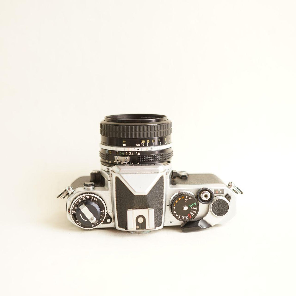 Nikon FE Film Camera | 35mm SLR | Tested & Working | Silver & Black