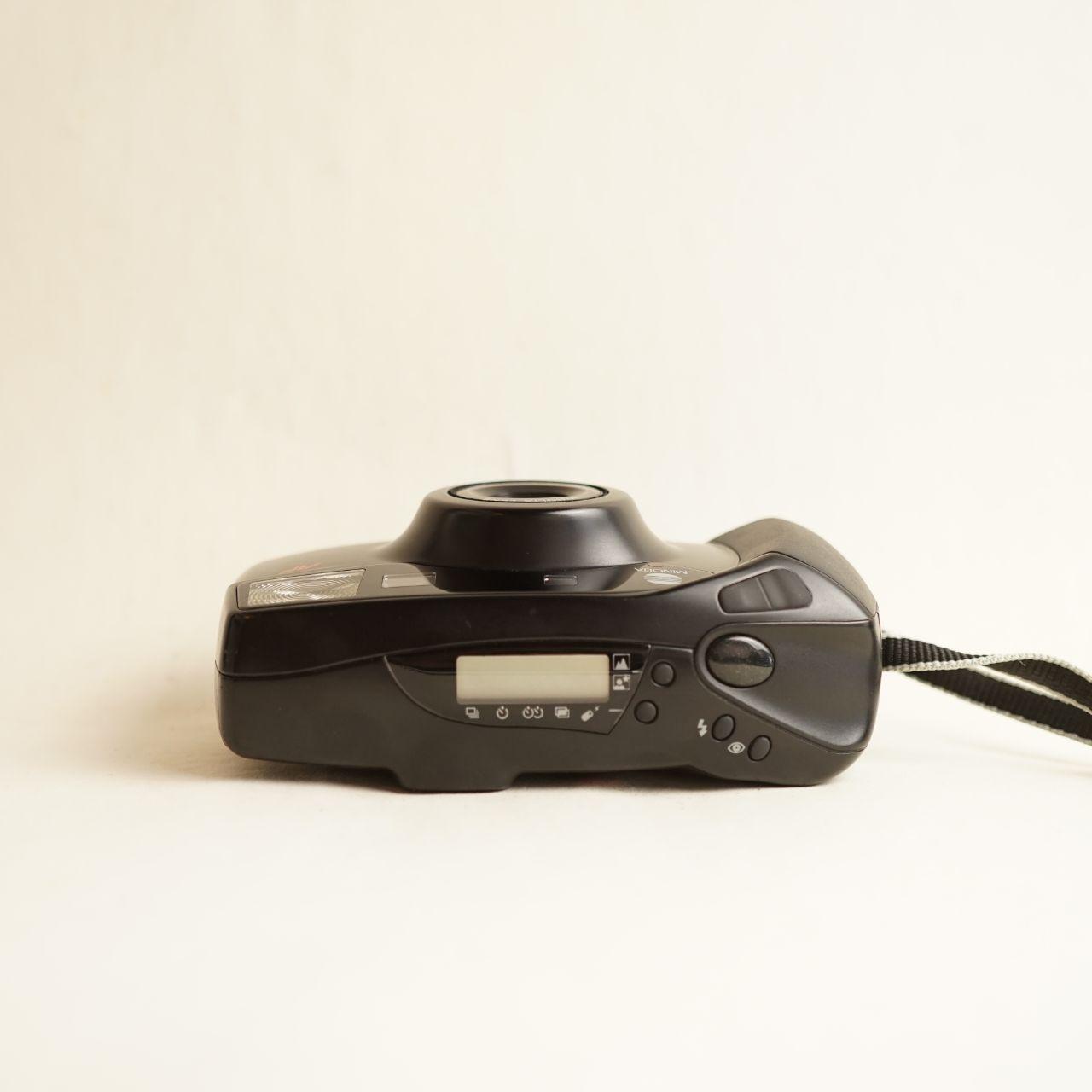 Minolta Freedom Zoom 90EX QD Film Camera | 35mm Point & Shoot | Tested & Working | Black
