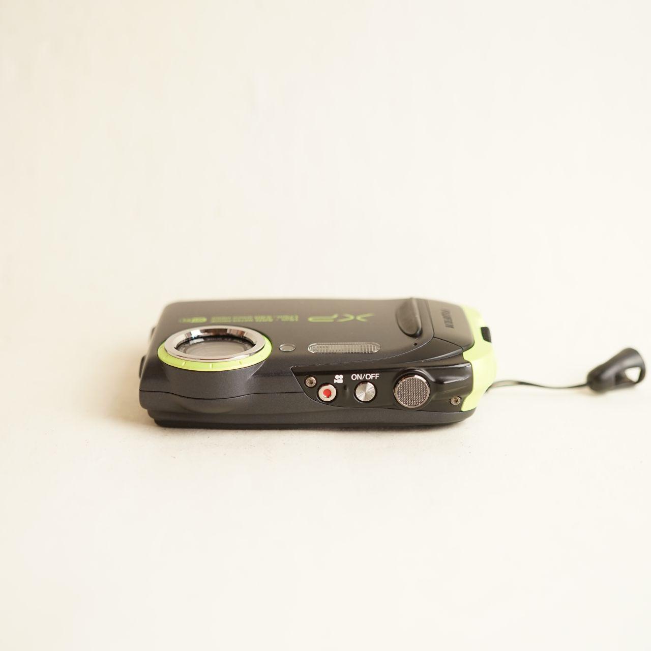 Fujifilm FinePix XP80 Digital Camera | 16.4MP | Tested & Working | Grey & Green