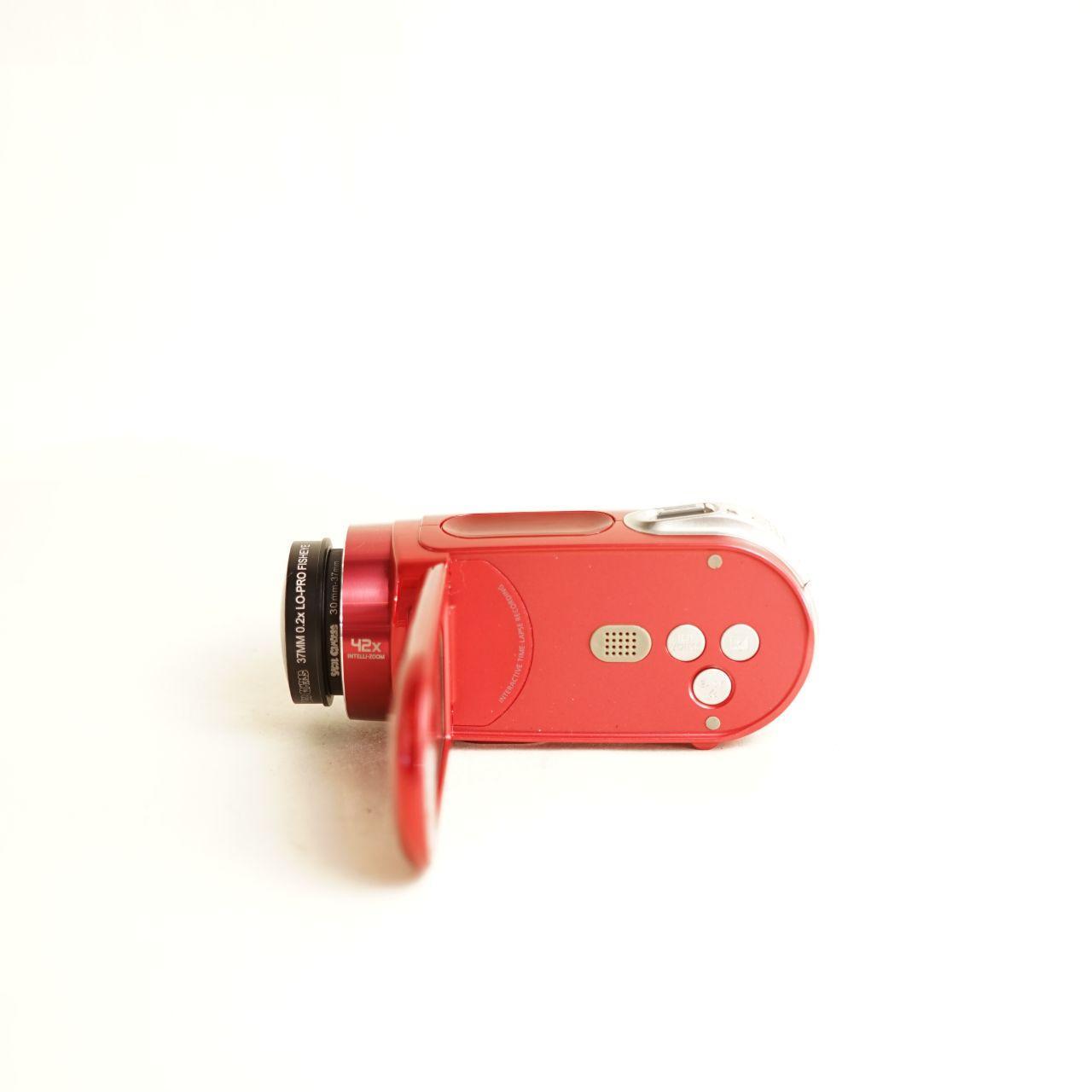 Samsung SMX-F34RN w/ 0.2x Fisheye Camcorder | Tested & Working | Red