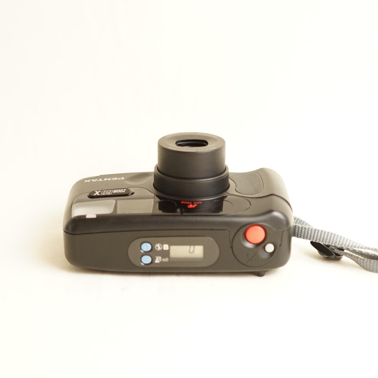 Pentax Zoom 60X Film Camera | 35mm Point & Shoot | Tested & Working | Black