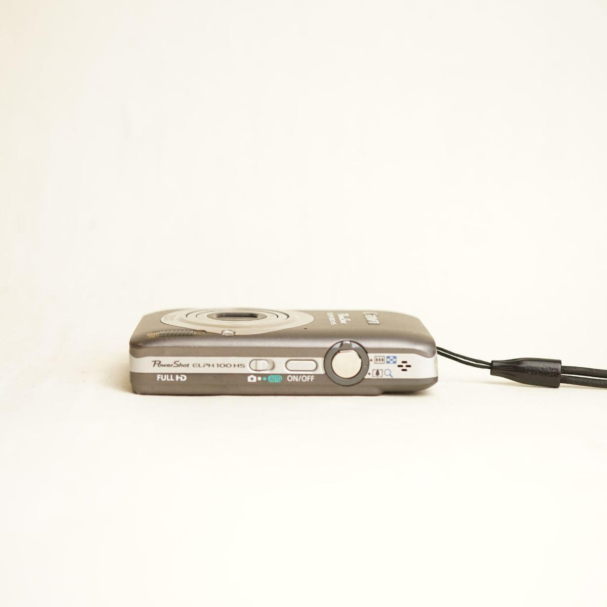 Canon PowerShot ELPH 100 HS Digital Camera | 12.1MP | Tested & Working | Grey