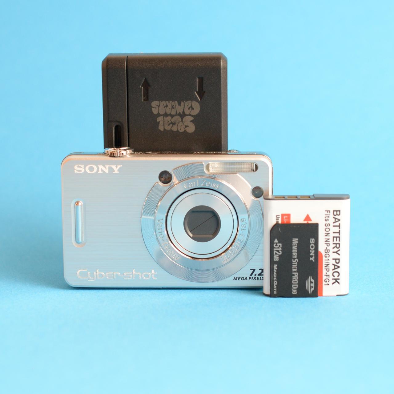 Sony Cyber-shot DSC-W55 Digital Camera | 7.2MP | Tested & Working | Silver