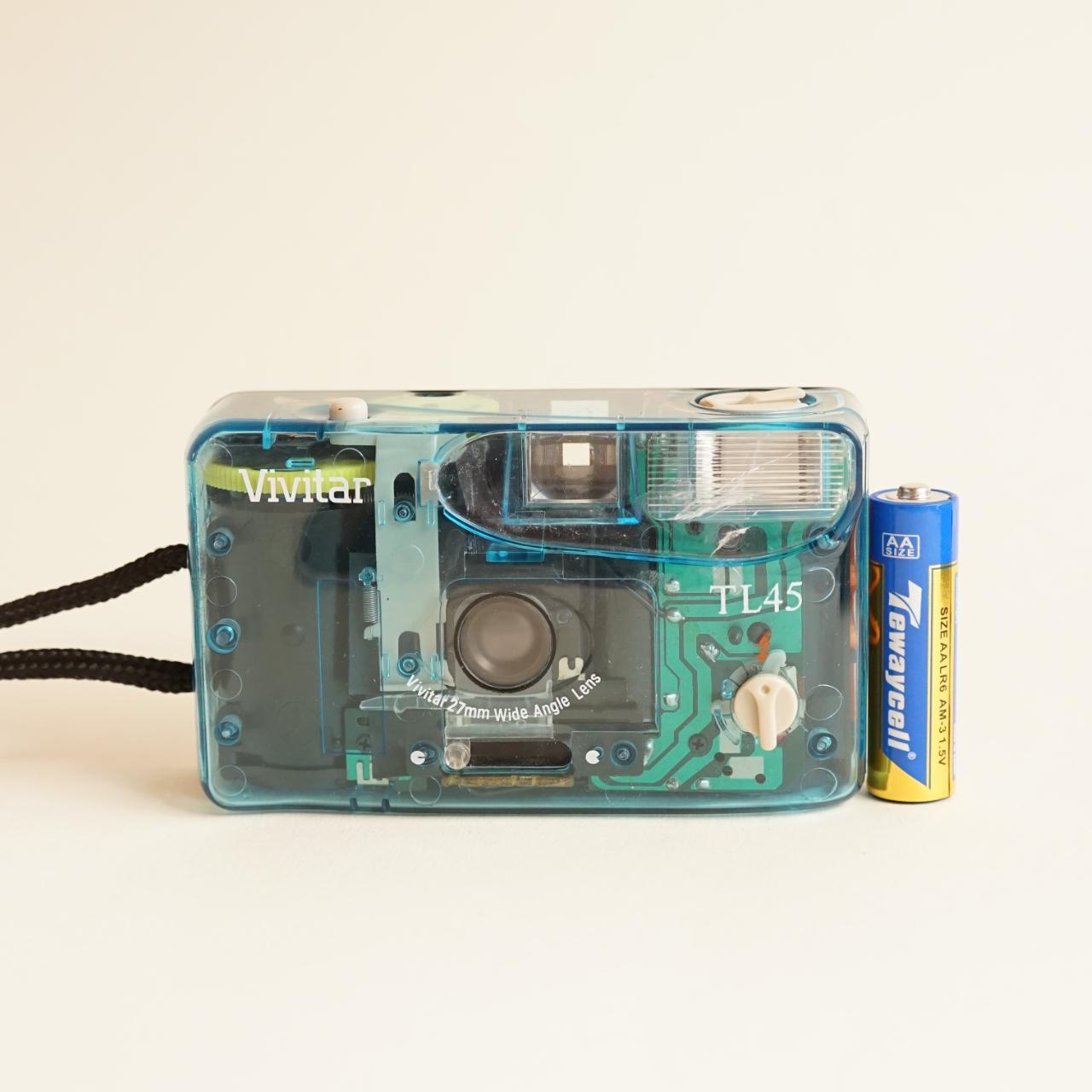 Vivitar TL45 Film Camera | 35mm Point & Shoot | Tested & Working | Blue