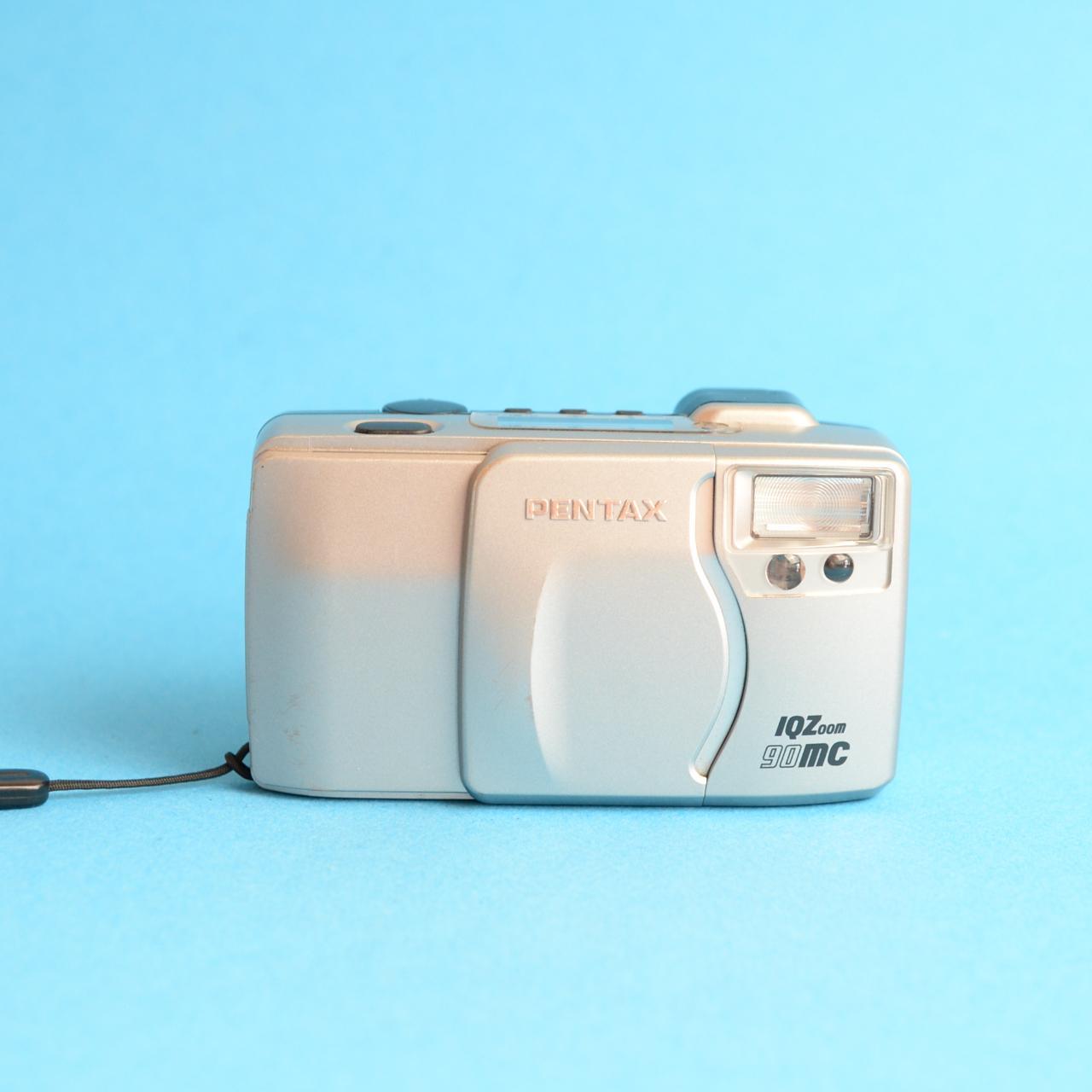 Pentax IQZoom 90MC Film Camera | 35mm Point & Shoot | Tested & Working | Silver