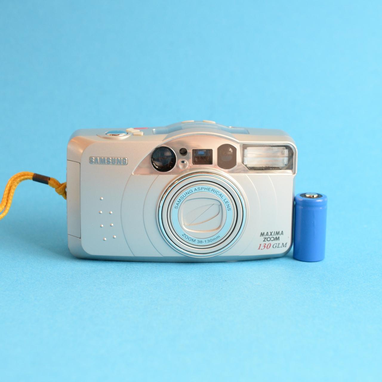 Samsung Maxima Zoom 130 GLM Film Camera | 35mm Point & Shoot | Tested & Working | Silver
