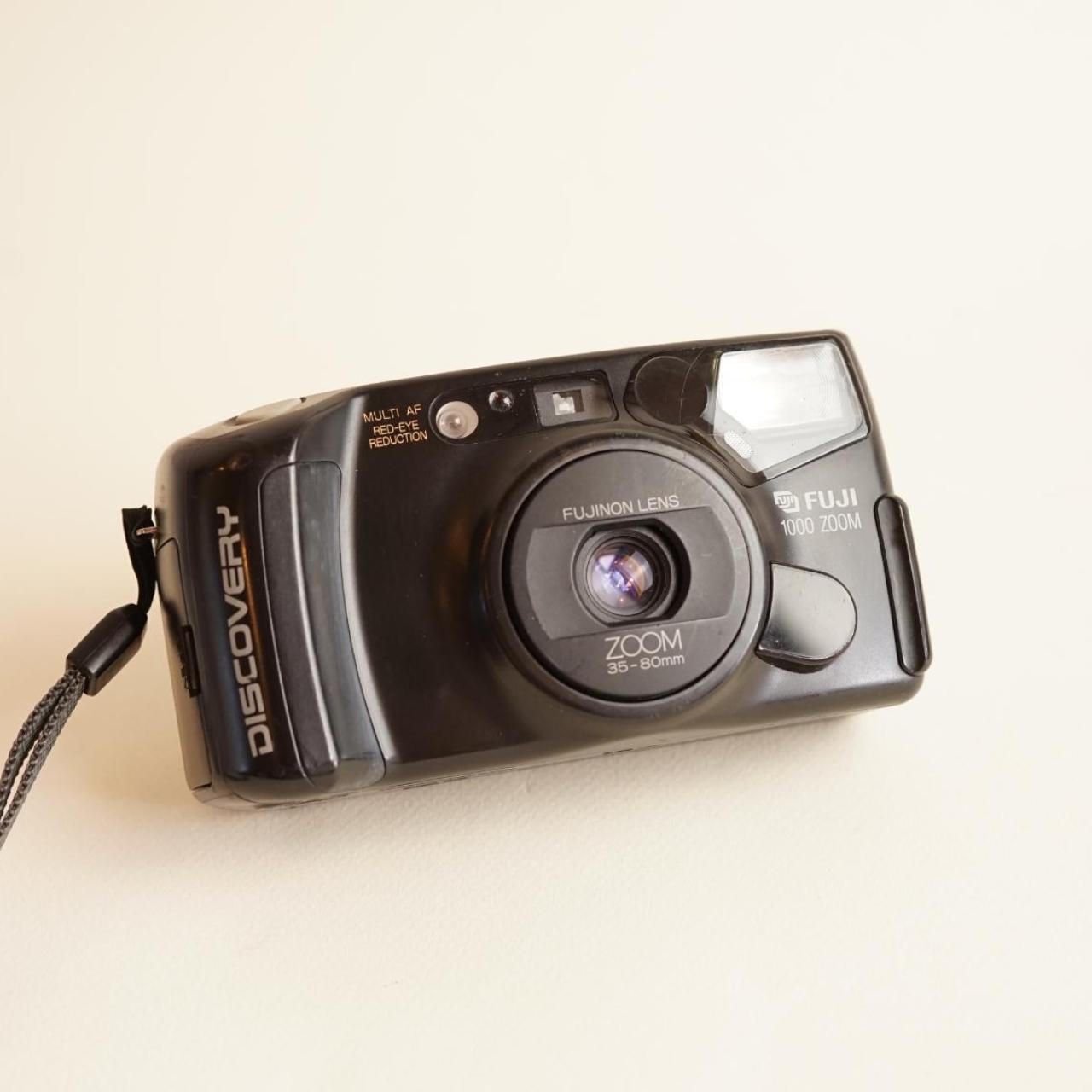 Fujifilm Discovery 1000 Zoom Film Camera | 35mm Point & Shoot | Tested & Working | Black