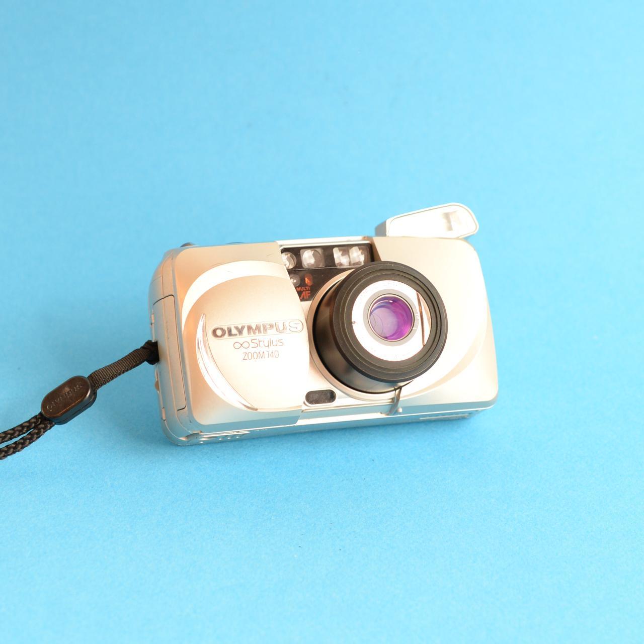 Olympus Stylus Zoom 140 | 35mm Film Camera | Tested & Working | Silver