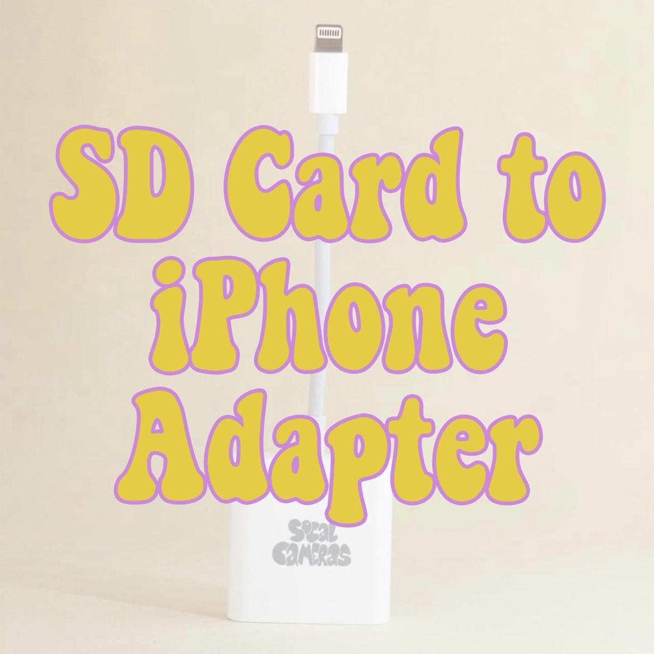 SD or Micro SD to iPhone adapter | Lightning | FREE SHIPPING
