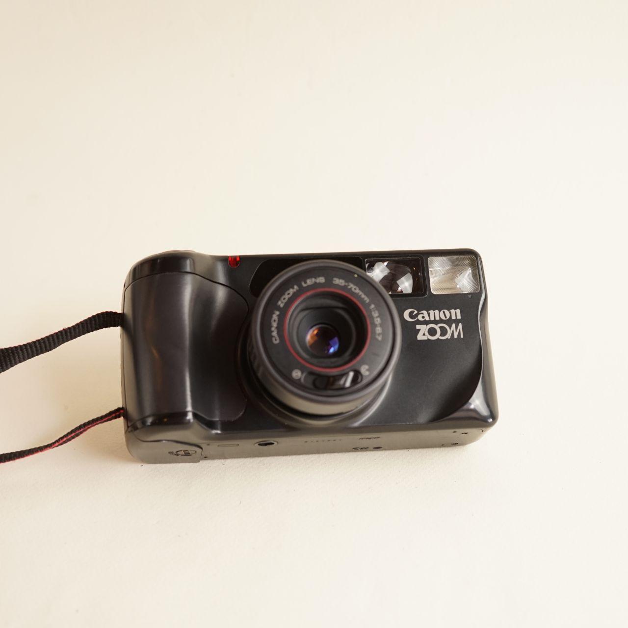 Canon SureShot Zoom Film Camera | 35mm Point & Shoot | Tested & Working | Black