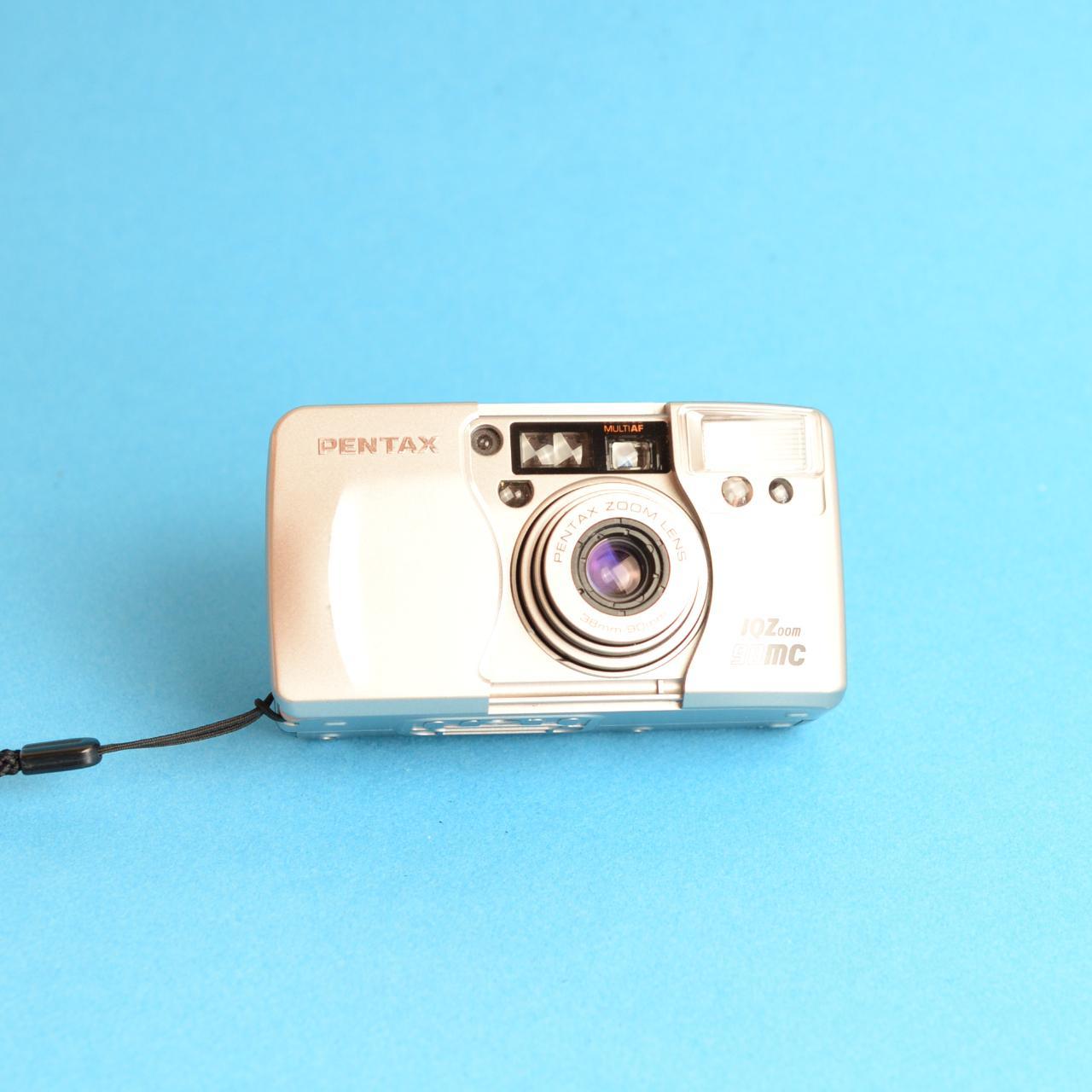 Pentax IQZoom 90MC Film Camera | 35mm Point & Shoot | Tested & Working | Silver