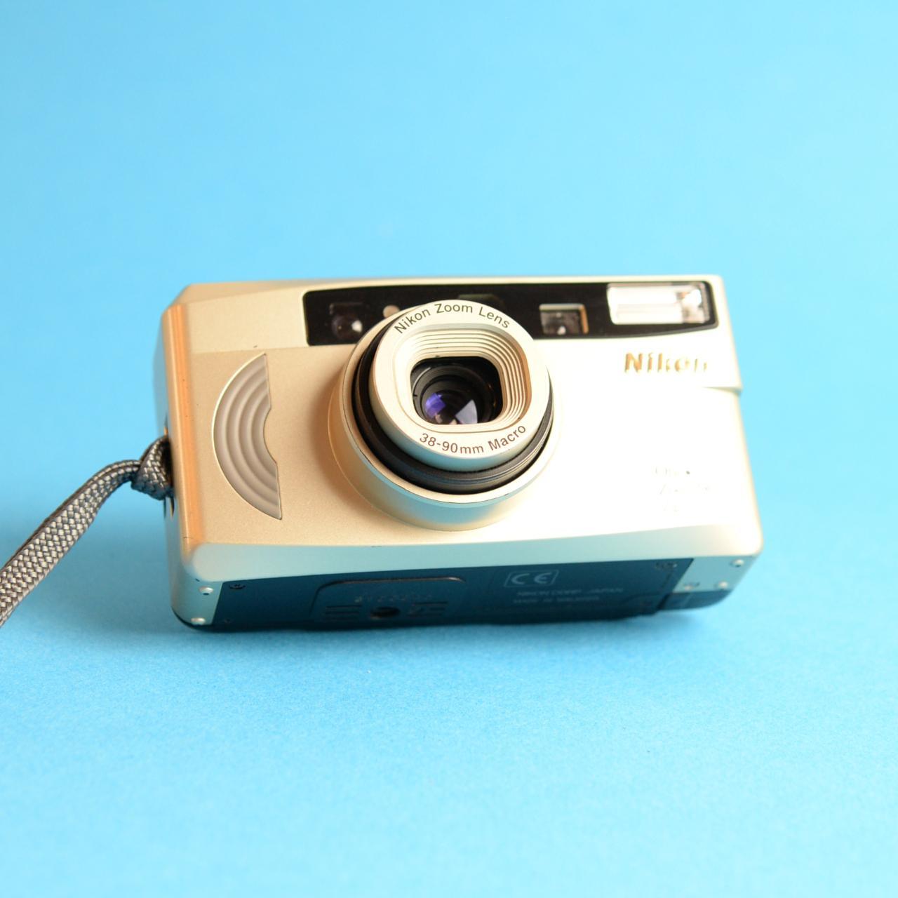 Nikon One Touch Zoom 90 Film Camera | 35mm Point & Shoot | Tested & Working | Gold