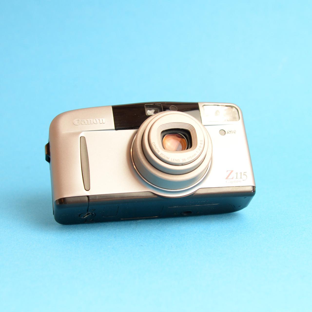 Canon Sure Shot Z115 Film Camera | 35mm Point & Shoot | Tested & Working | Silver