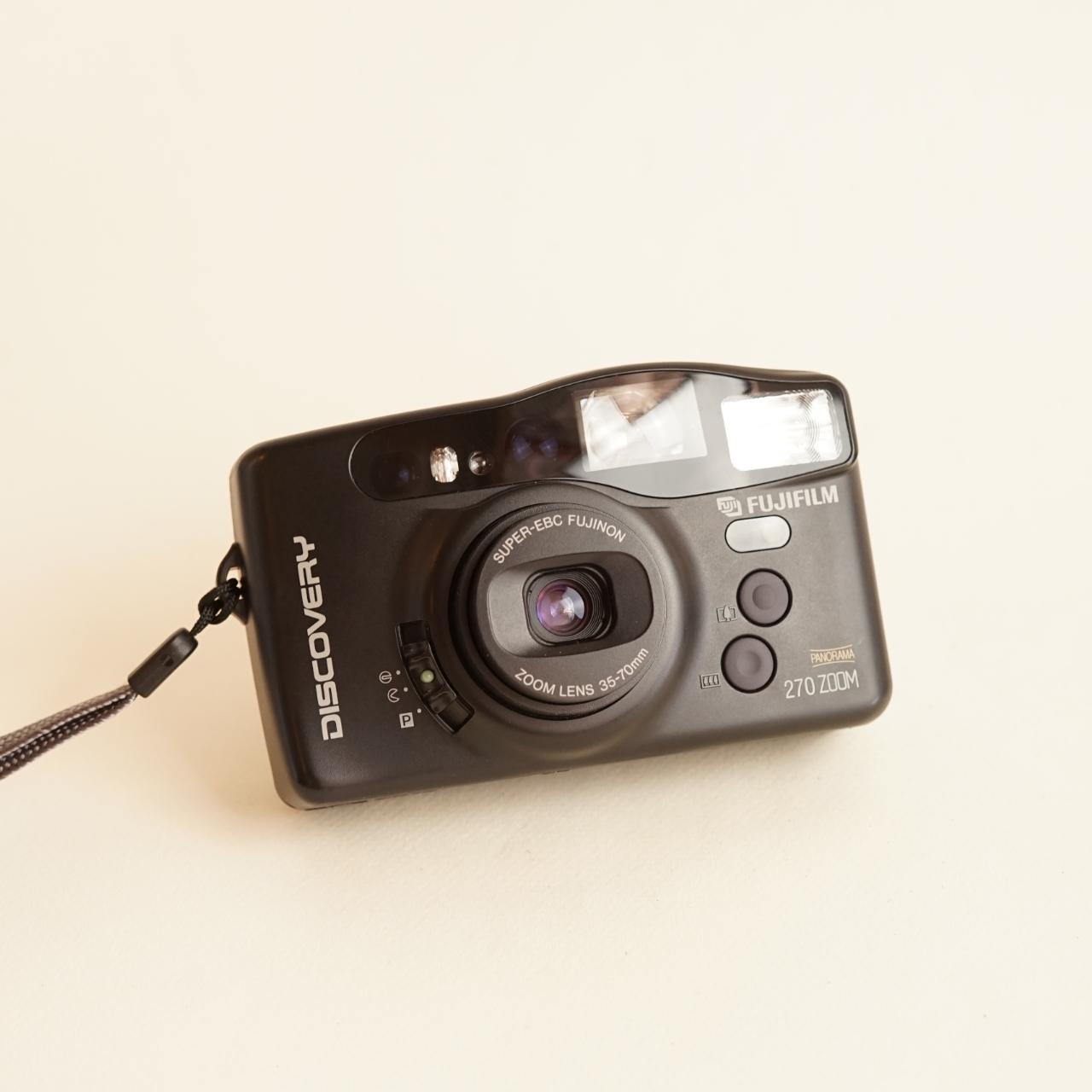 Fujifilm Discovery 270 Zoom Film Camera | 35mm Point & Shoot | Tested & Working | Black