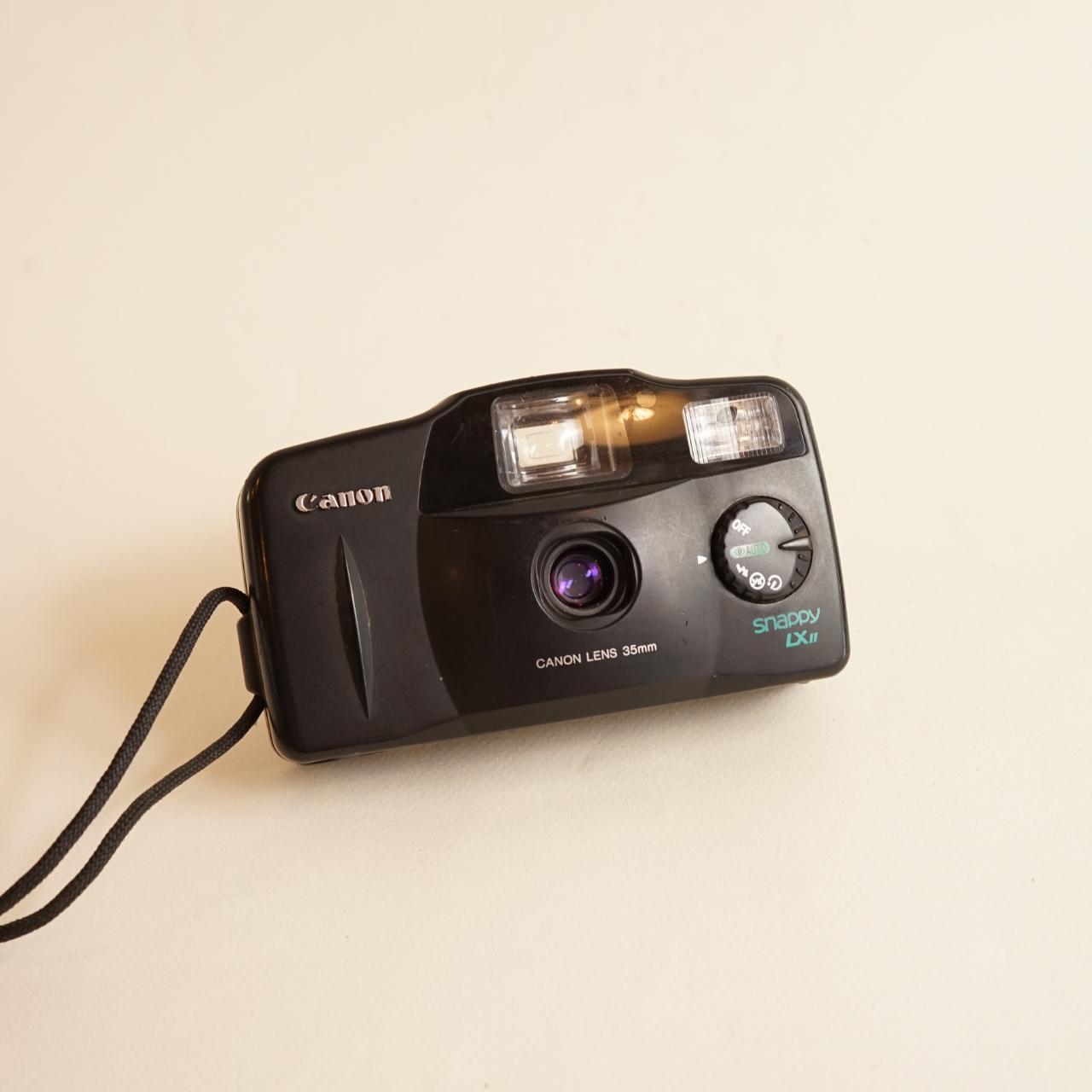 Canon Snappy LX II Film Camera | 35mm Point & Shoot | Tested & Working | Black