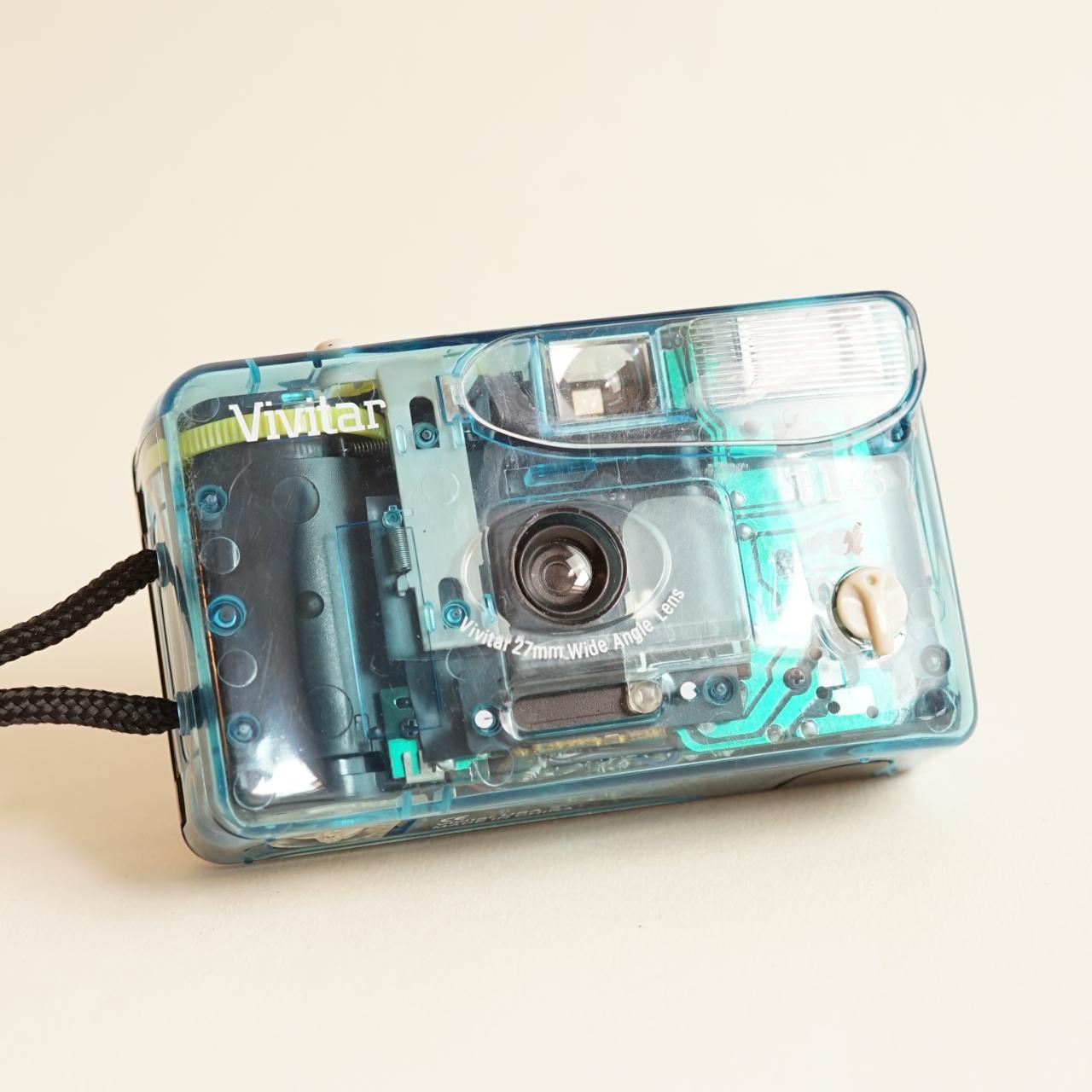 Vivitar TL45 Film Camera | 35mm Point & Shoot | Tested & Working | Blue