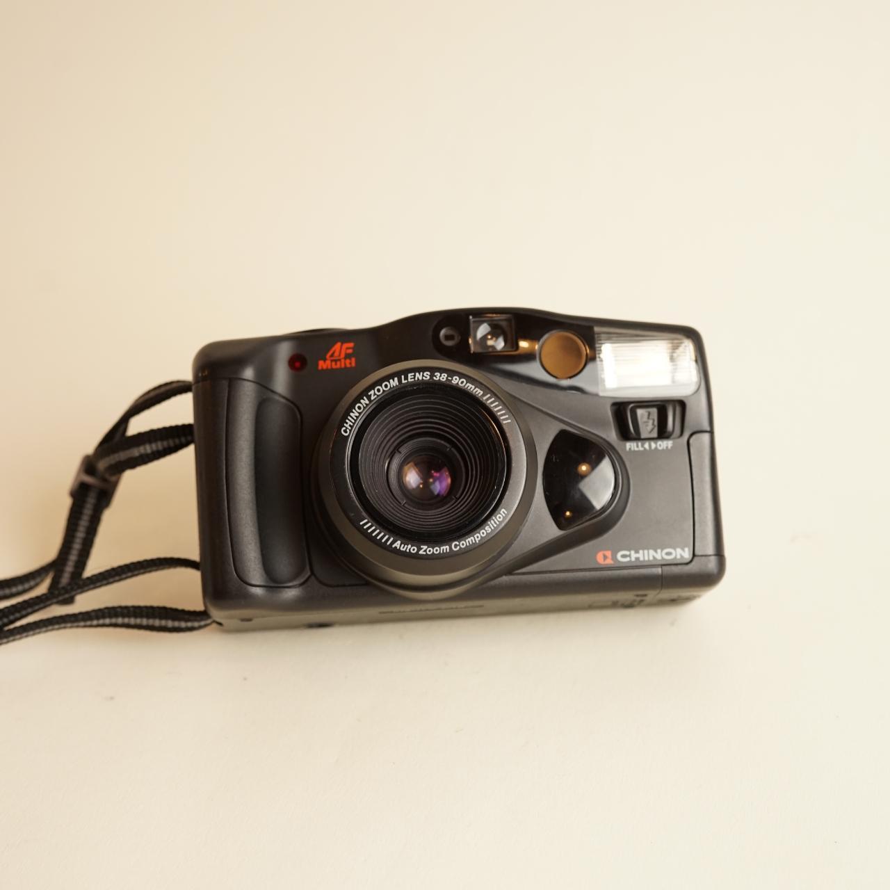 Chinon Auto 6001 Film Camera | 35mm Point & Shoot | Tested & Working | Black