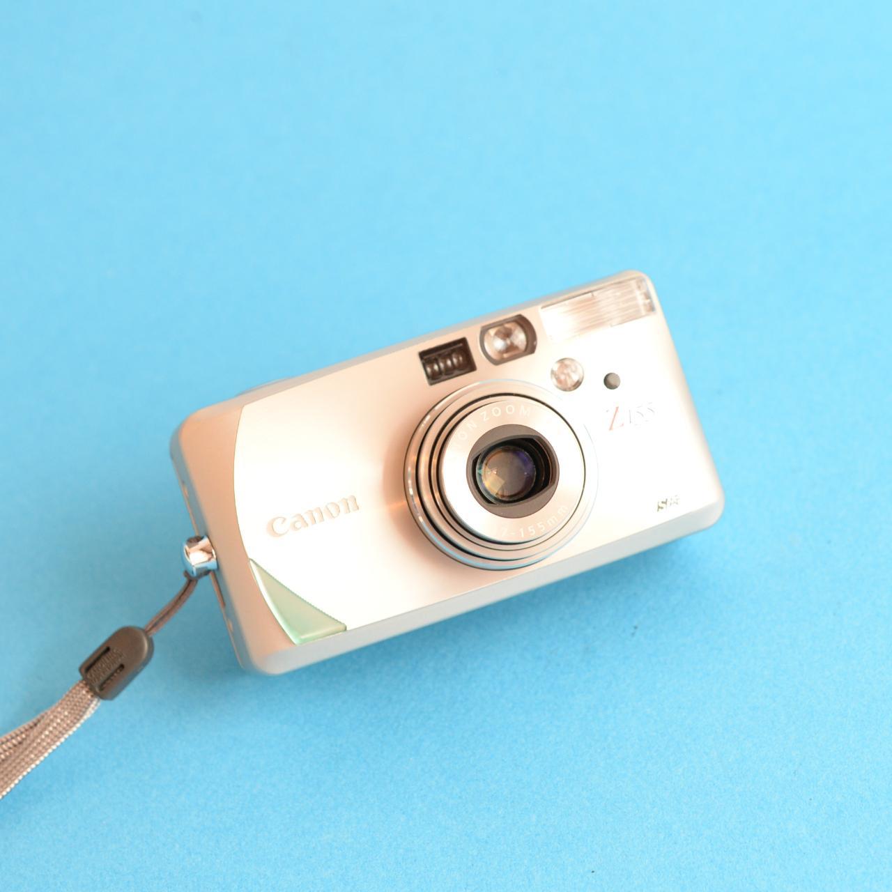 Canon Sure Shot Z155 Film Camera | 35mm Point & Shoot | Tested & Working | Silver