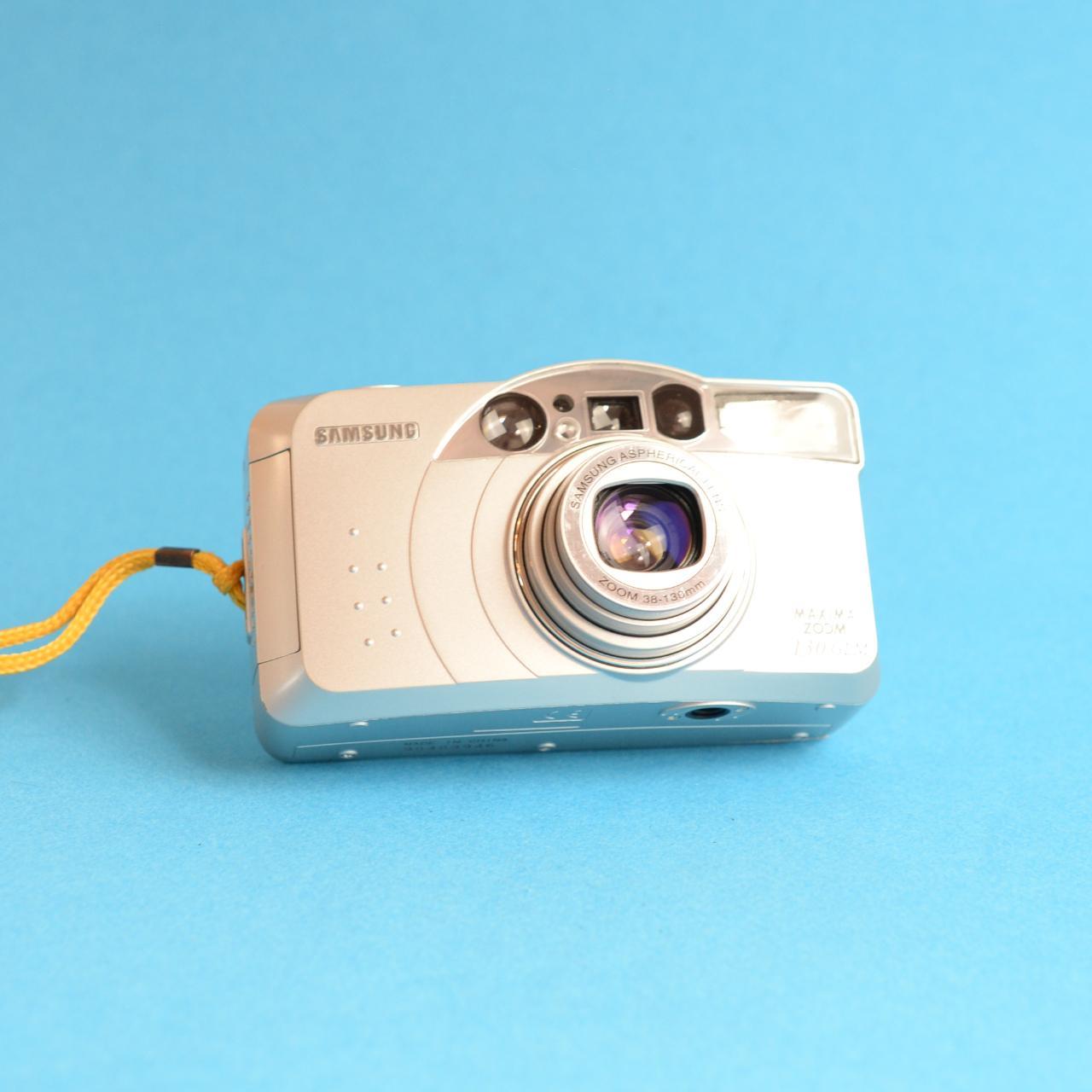 Samsung Maxima Zoom 130 GLM Film Camera | 35mm Point & Shoot | Tested & Working | Silver