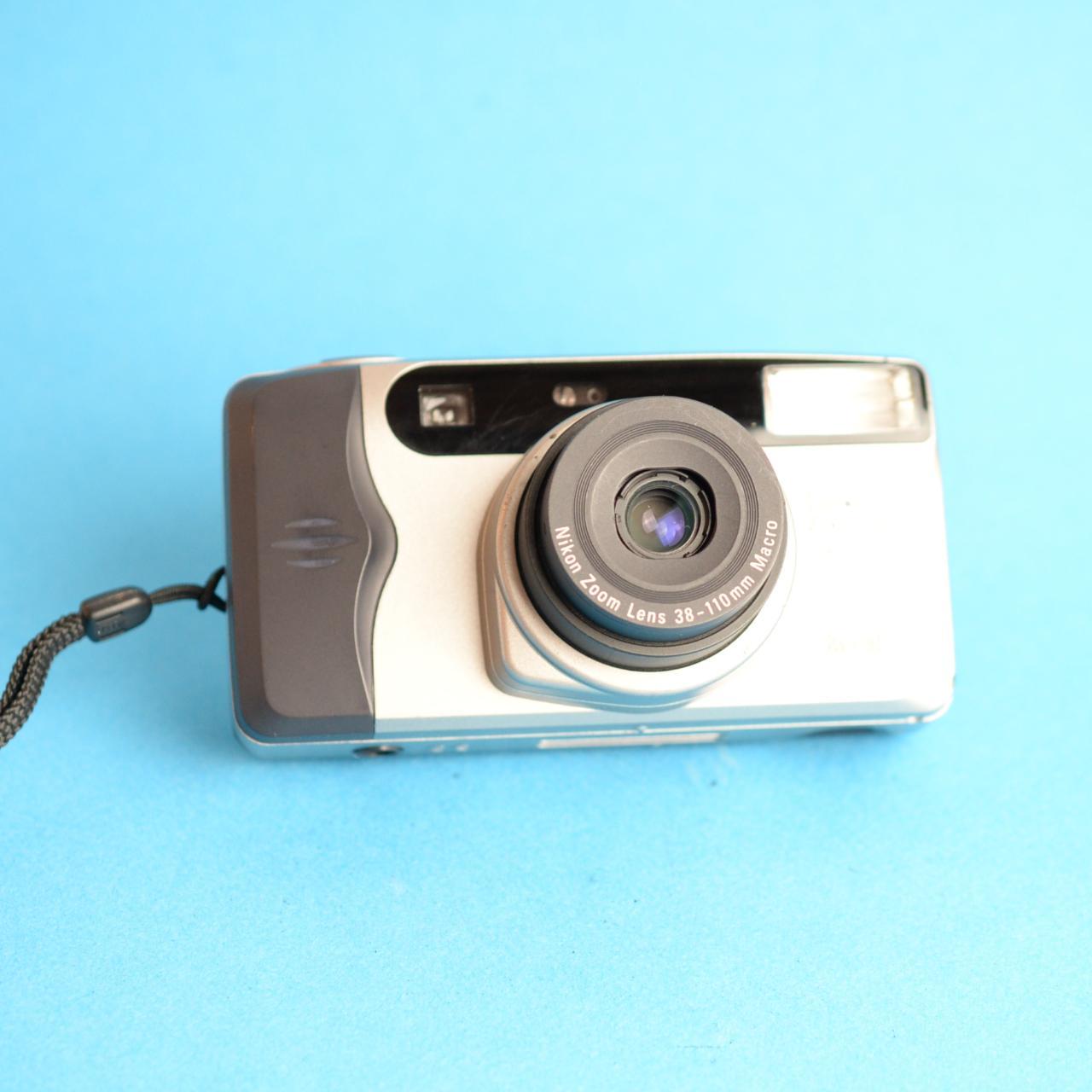 Nikon Lite Touch Zoom 110 Film Camera | 35mm Point & Shoot | Tested & Working | Silver