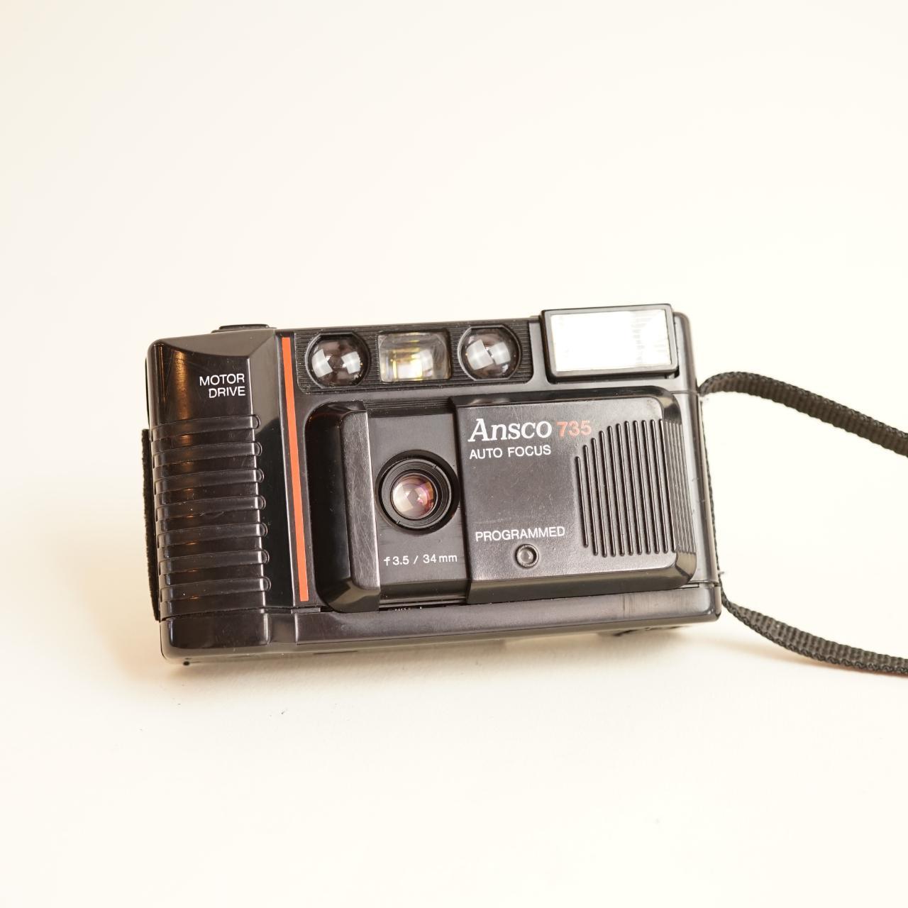 Ansco 735 Film Camera | 35mm Point & Shoot | Tested & Working | Black