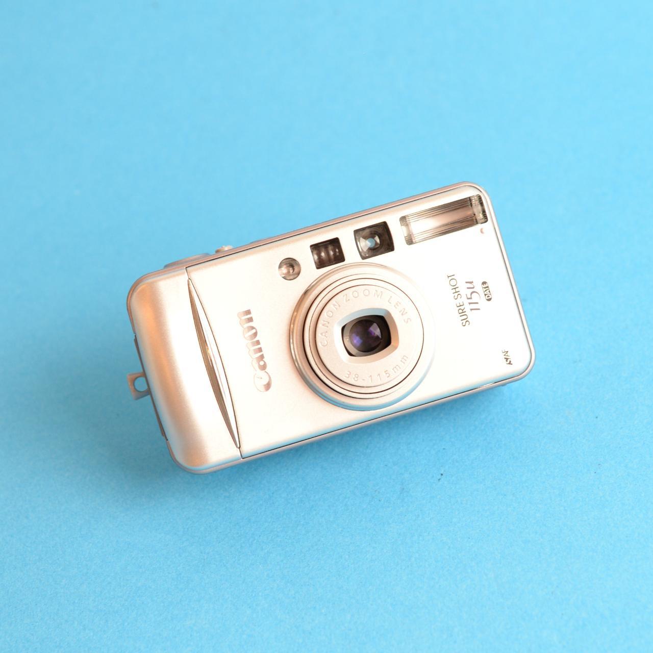 Canon Sure Shot 115u Film Camera | 35mm Point & Shoot | Tested & Working | Silver