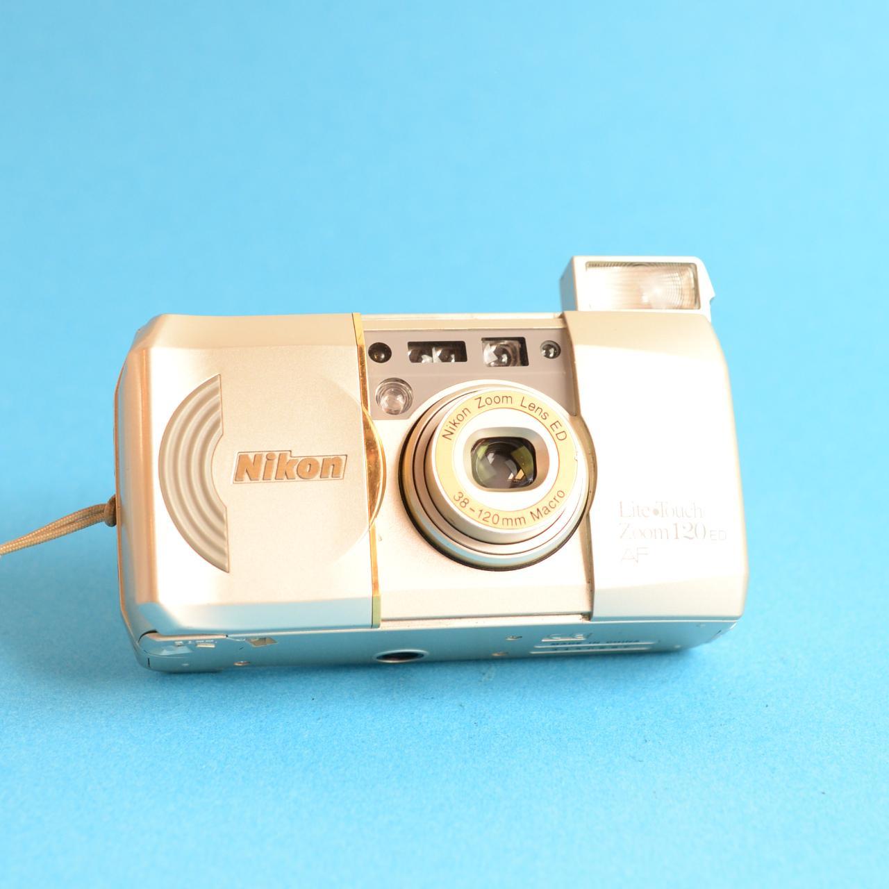 Nikon Lite Touch Zoom 120 ED AF 35mm Film Camera | Tested & Working | Gold