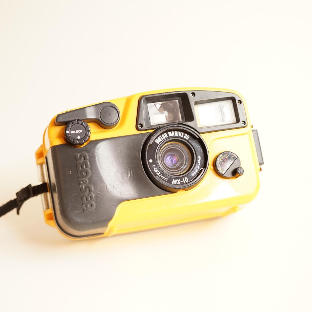 Sea & Sea MX-10 Underwater Film Camera w/ YS-40A Flash | 35mm | Tested & Working | Yellow