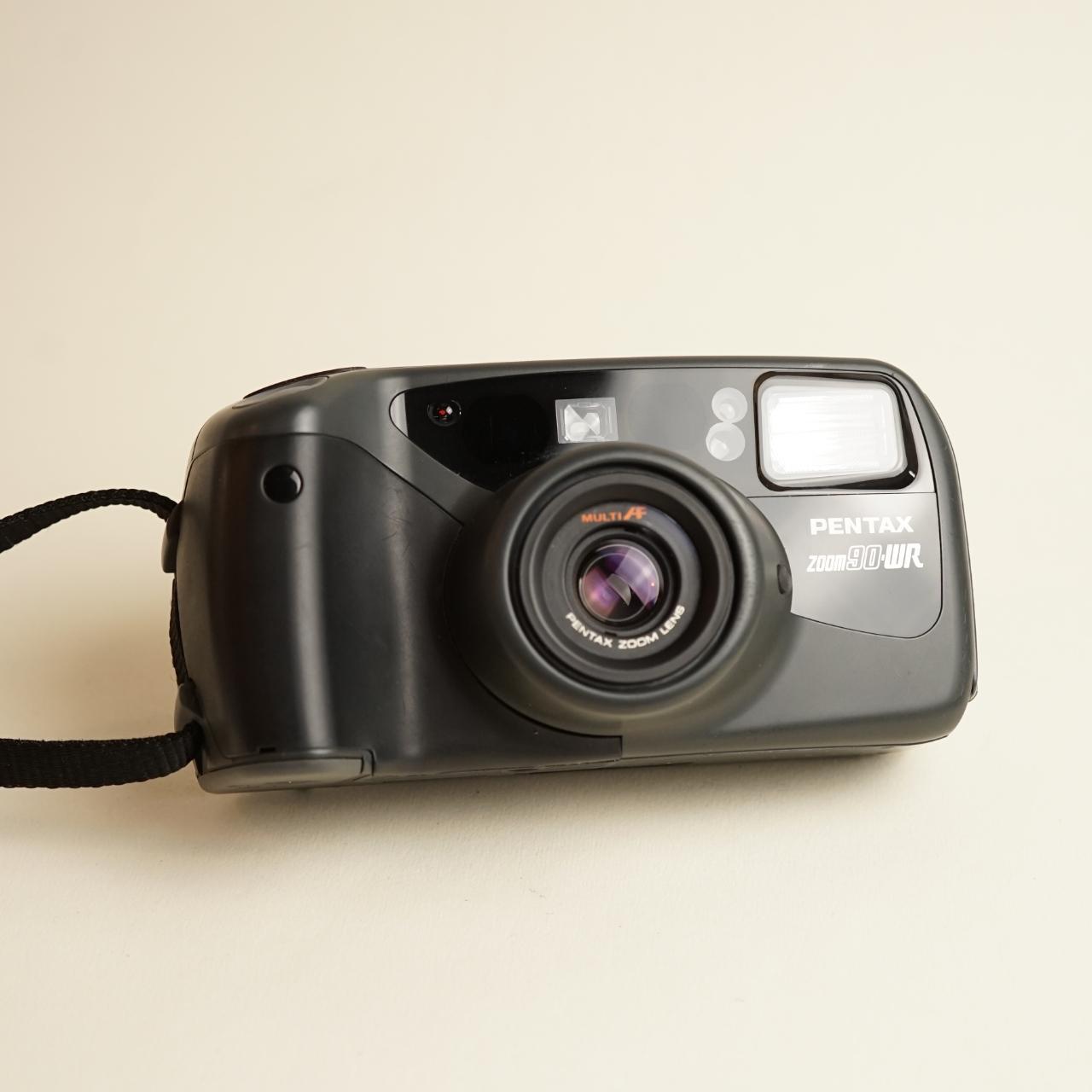 Pentax Zoom 90-WR Film Camera | 35mm Point & Shoot | Grey & Black