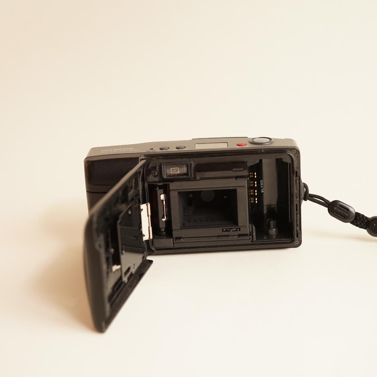 Olympus Infinity Tele Film Camera | 35mm Point & Shoot | Tested & Working | Grey