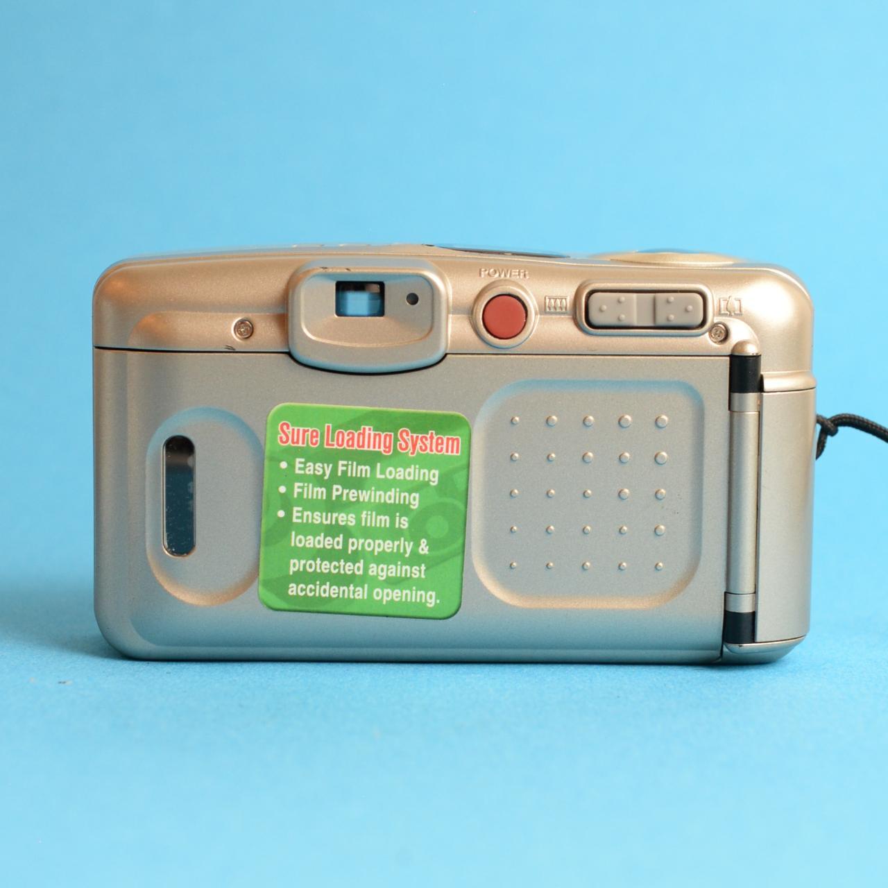 Fujifilm Discovery S1050 Zoom Film Camera | 35mm Point & Shoot | Tested & Working | Silver & Black