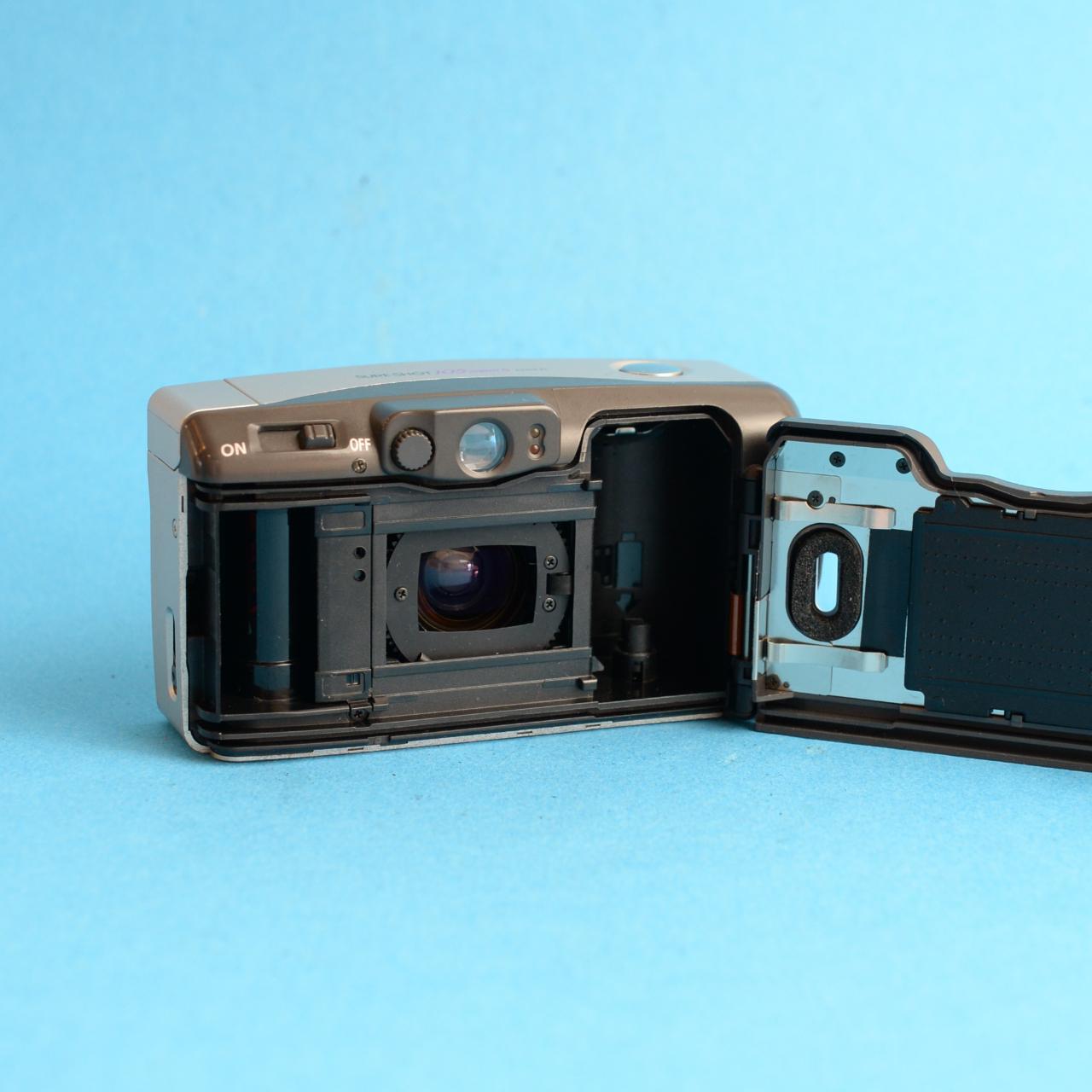 Canon Sure Shot 105 Zoom S Film Camera | 35mm Point & Shoot | Tested & Working | Silver