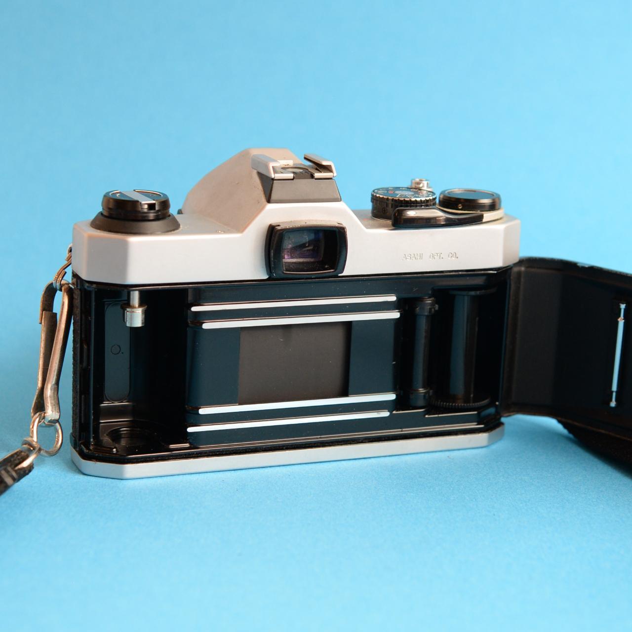 Pentax K1000 SLR Film Camera | 35mm Manual Focus | Tested & Working | Silver & Black