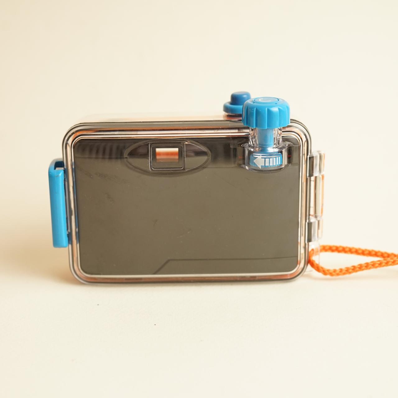 SwimWays Focus Free Film Camera | 35mm Point & Shoot | Tested & Working | Orange & Blue