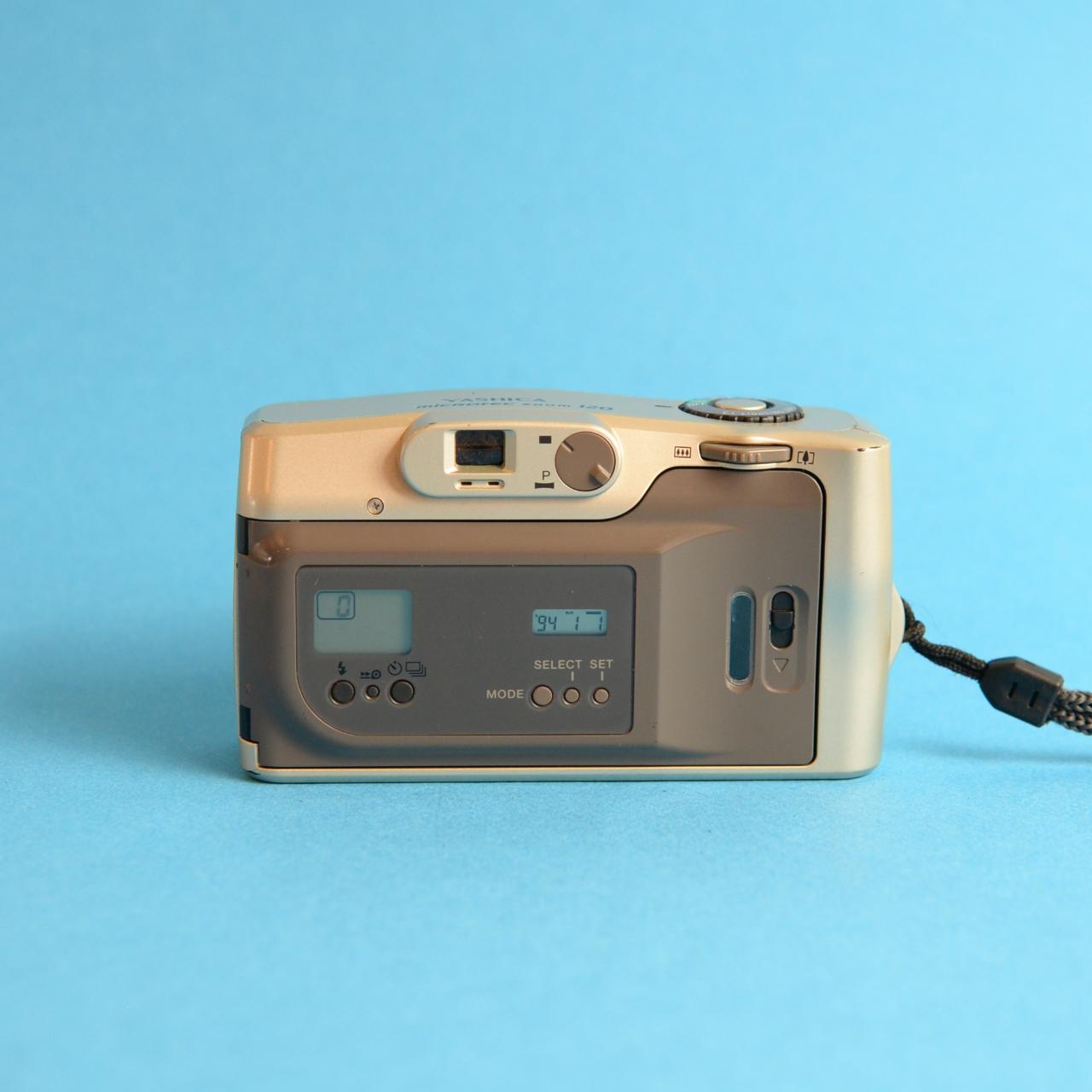 Yashica Microtec Zoom 120 Film Camera | 35mm Point & Shoot | Tested & Working | Gold