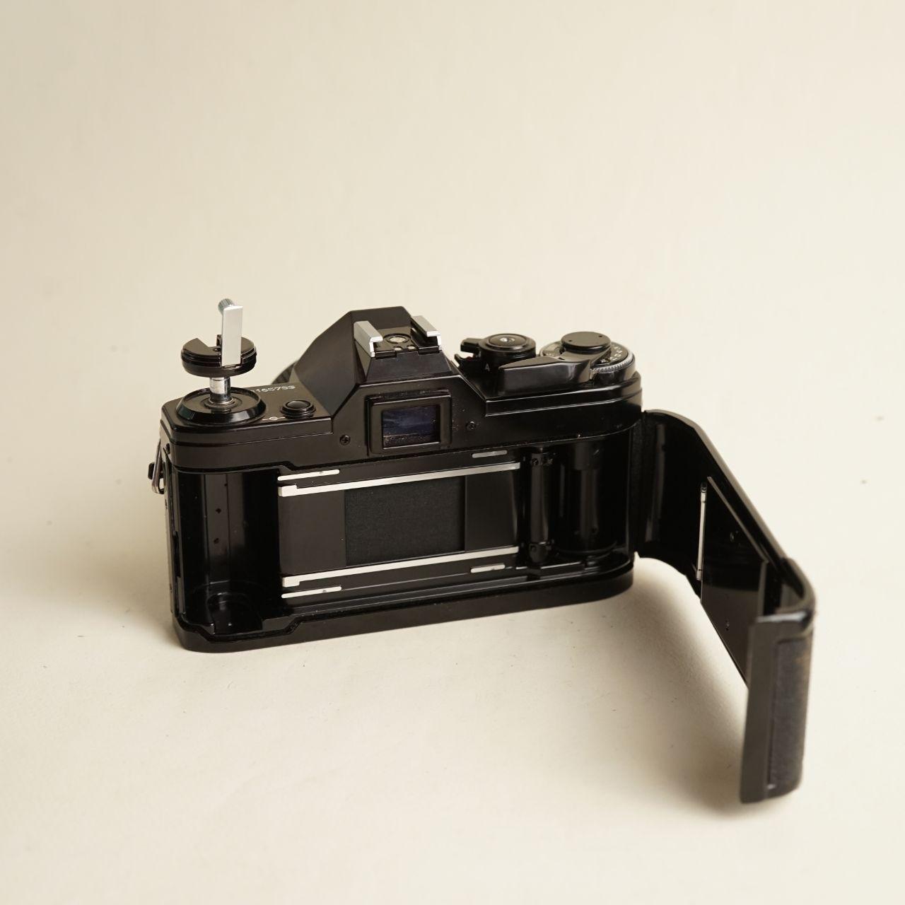 Canon AE-1 35mm SLR Film Camera with 50mm f/1.8 Lens | Tested & Working | Black