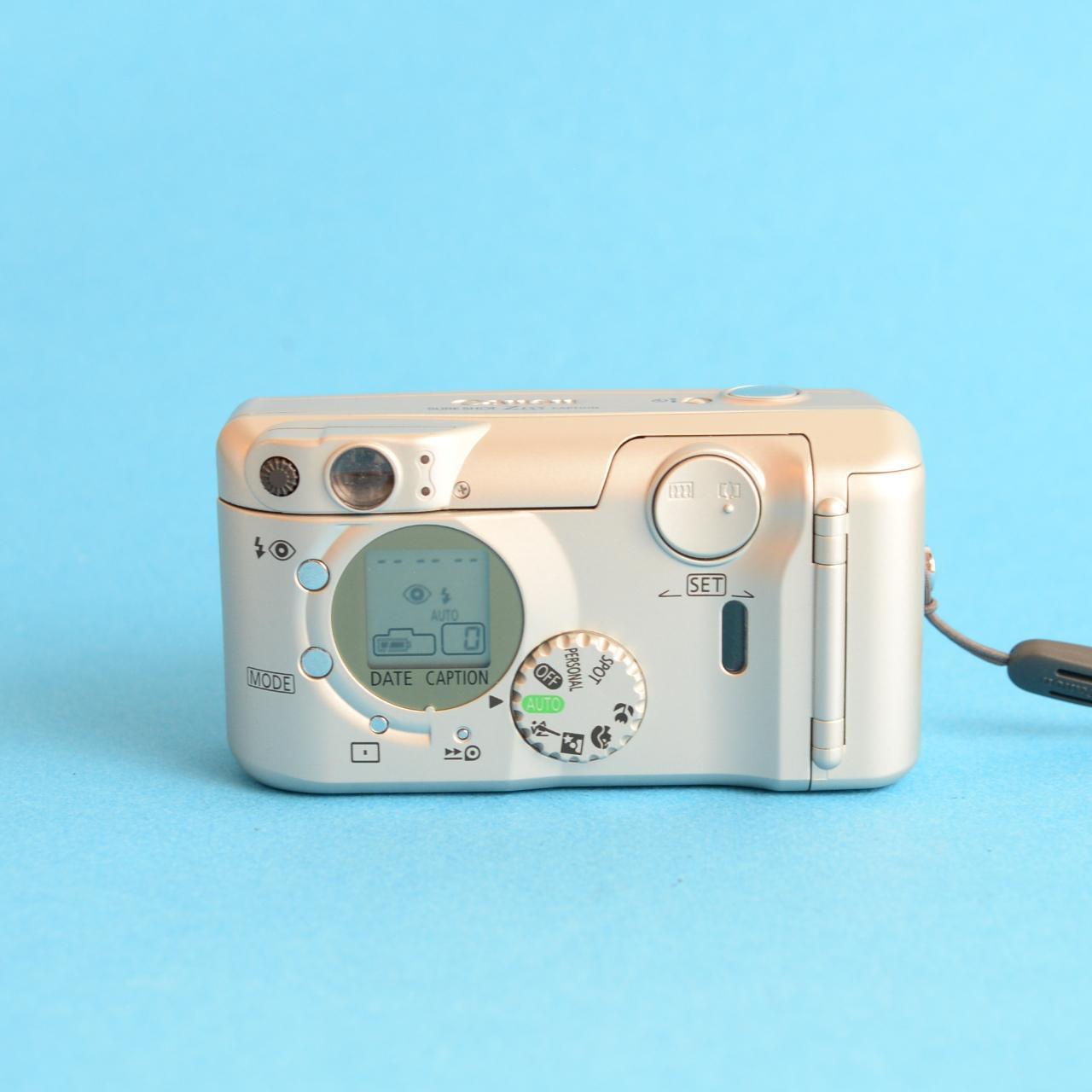Canon Sure Shot Z155 Film Camera | 35mm Point & Shoot | Tested & Working | Silver