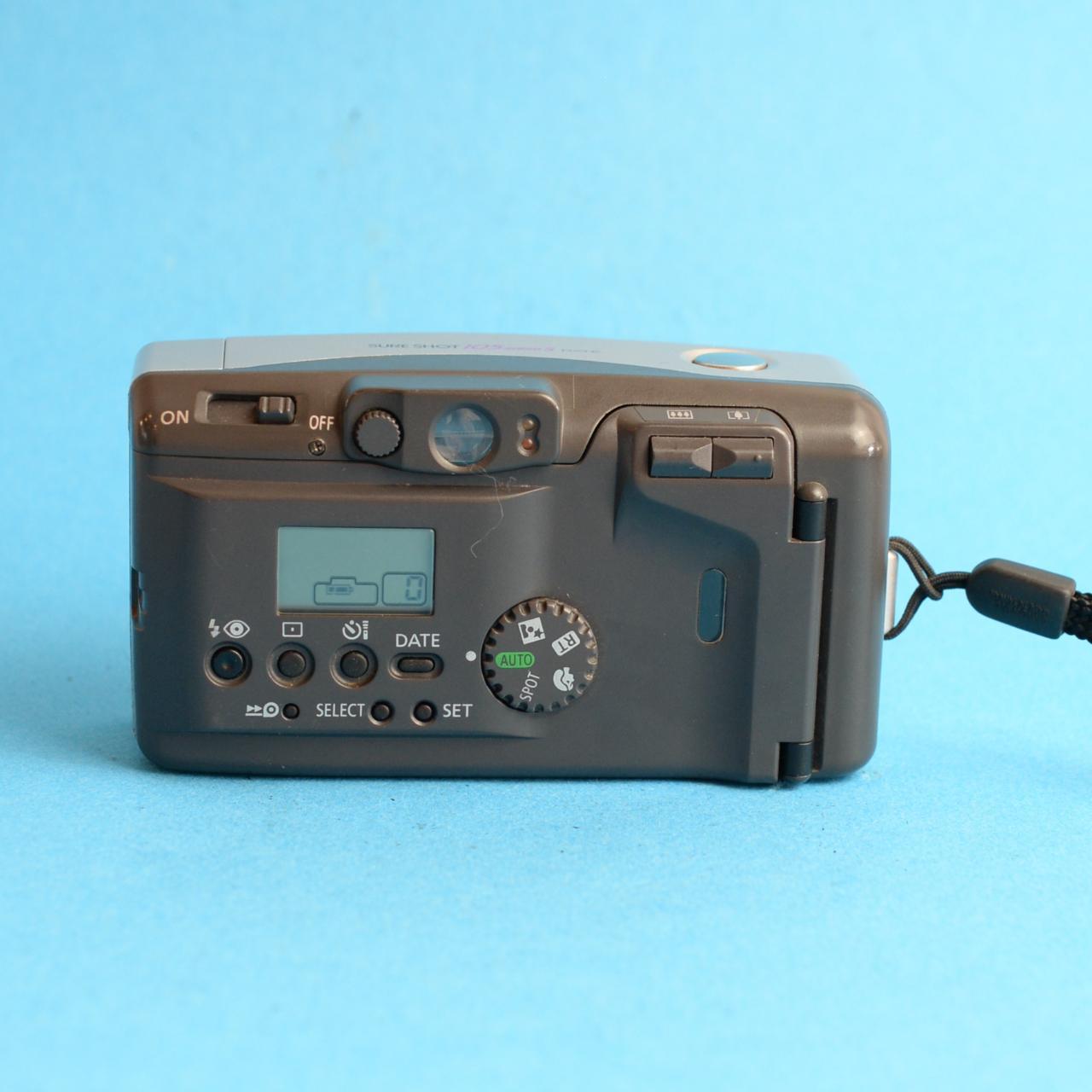 Canon Sure Shot 105 Zoom S Film Camera | 35mm Point & Shoot | Tested & Working | Silver