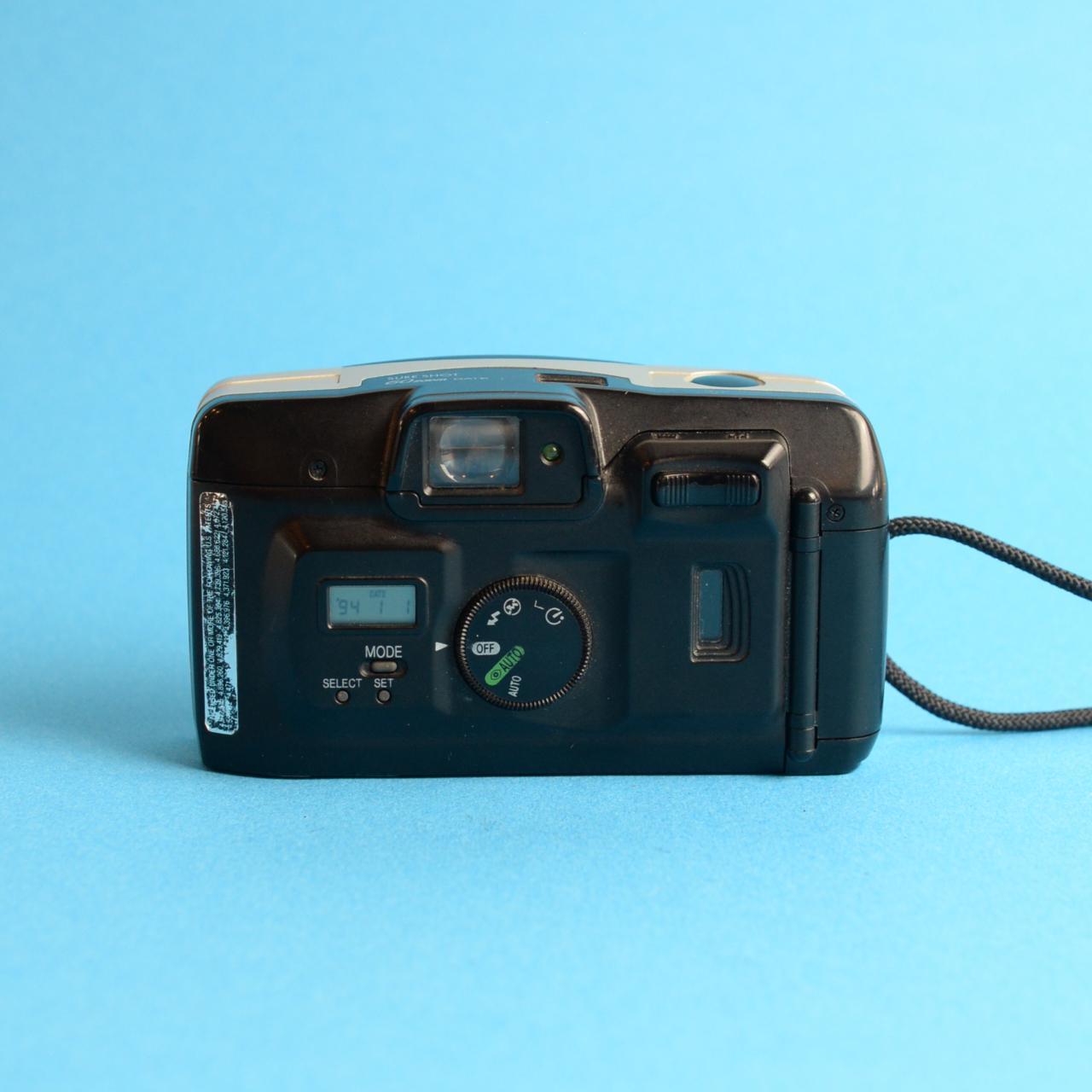 Canon Sure Shot 60 Zoom Film Camera | 35mm Point & Shoot | Tested & Working | Silver