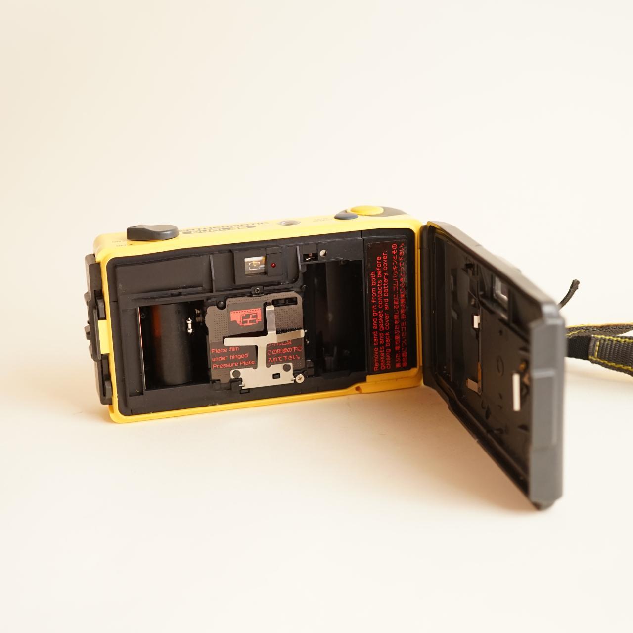 Minolta Weathermatic Dual 35 Film Camera | 35mm Waterproof Point & Shoot | Tested & Working | Yellow