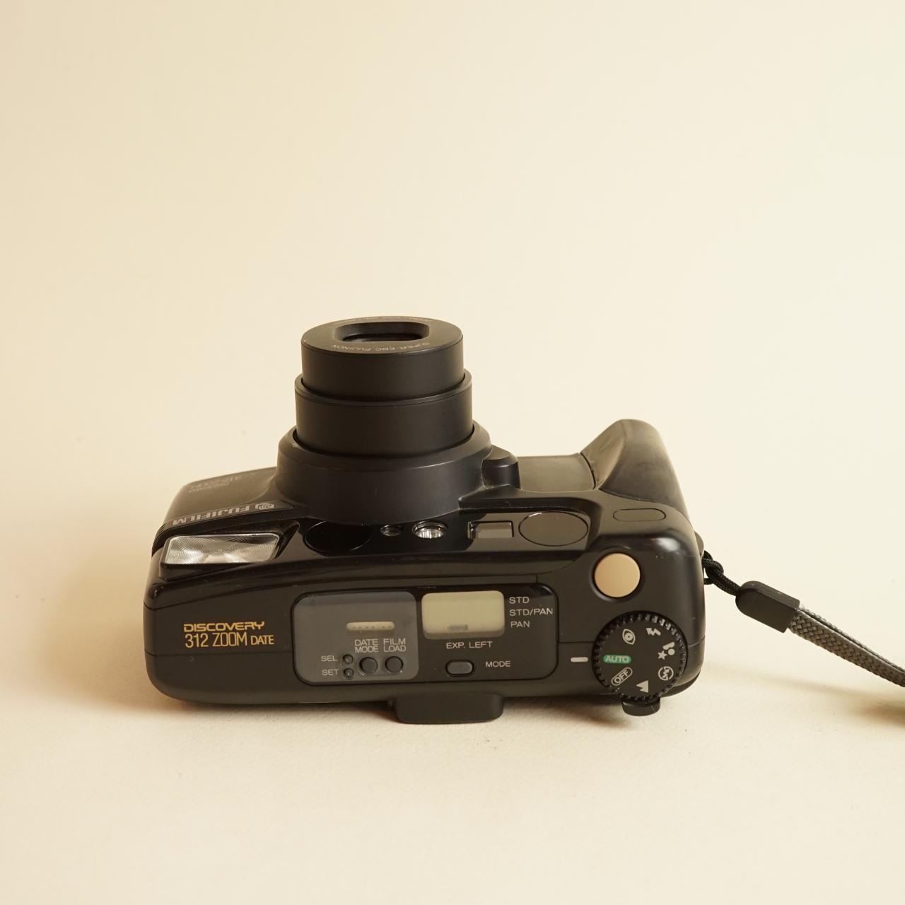 Fujifilm Panorama 312 Zoom Film Camera | 35mm Point & Shoot | Tested & Working | Black